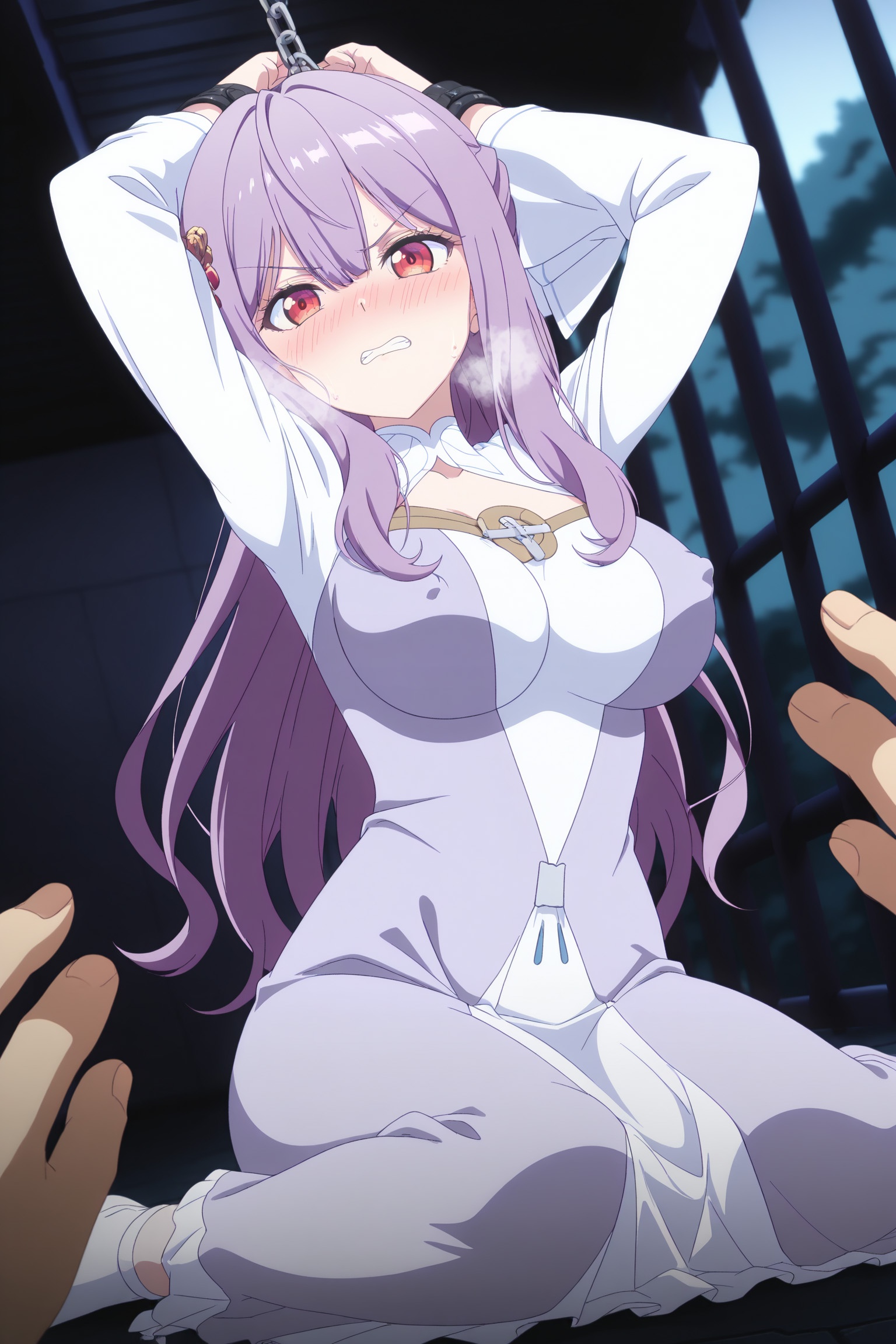 AI Generated Anime Girl - Saint Mia：女仆装床拍露穴 314P