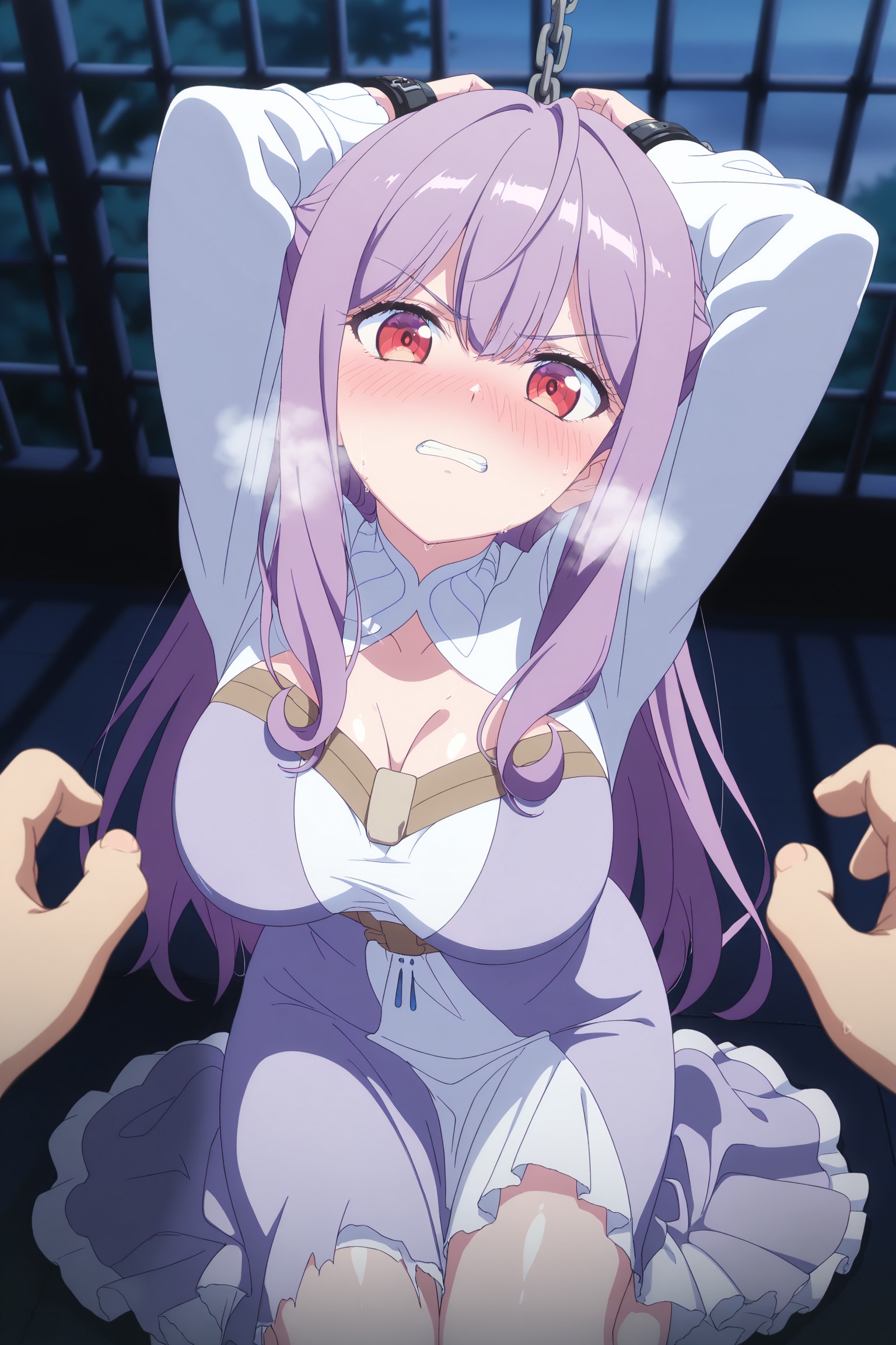 AI Generated Anime Girl - Saint Mia：女仆装床拍露穴 314P