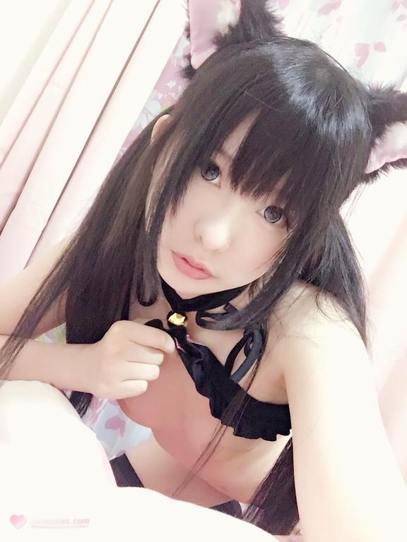 [私房] 习呆呆 - 猫耳主题：黑丝倒挂露点情趣私拍 33P