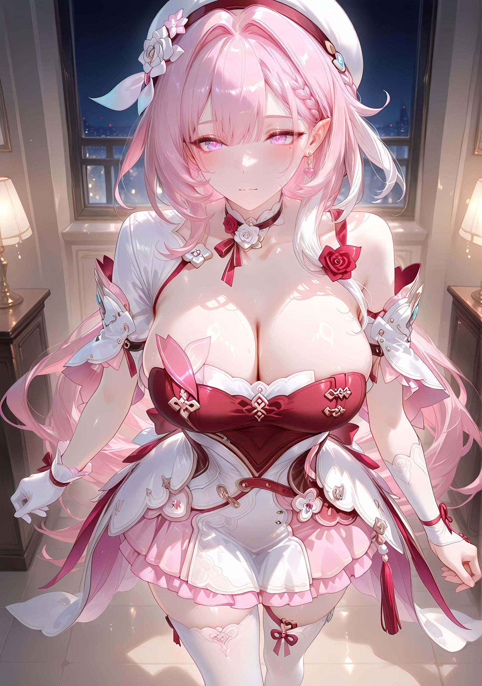 AI Generated Anime Girl - [NAKS] 爱莉希雅Elysia：黑丝私房床拍露穴 342P