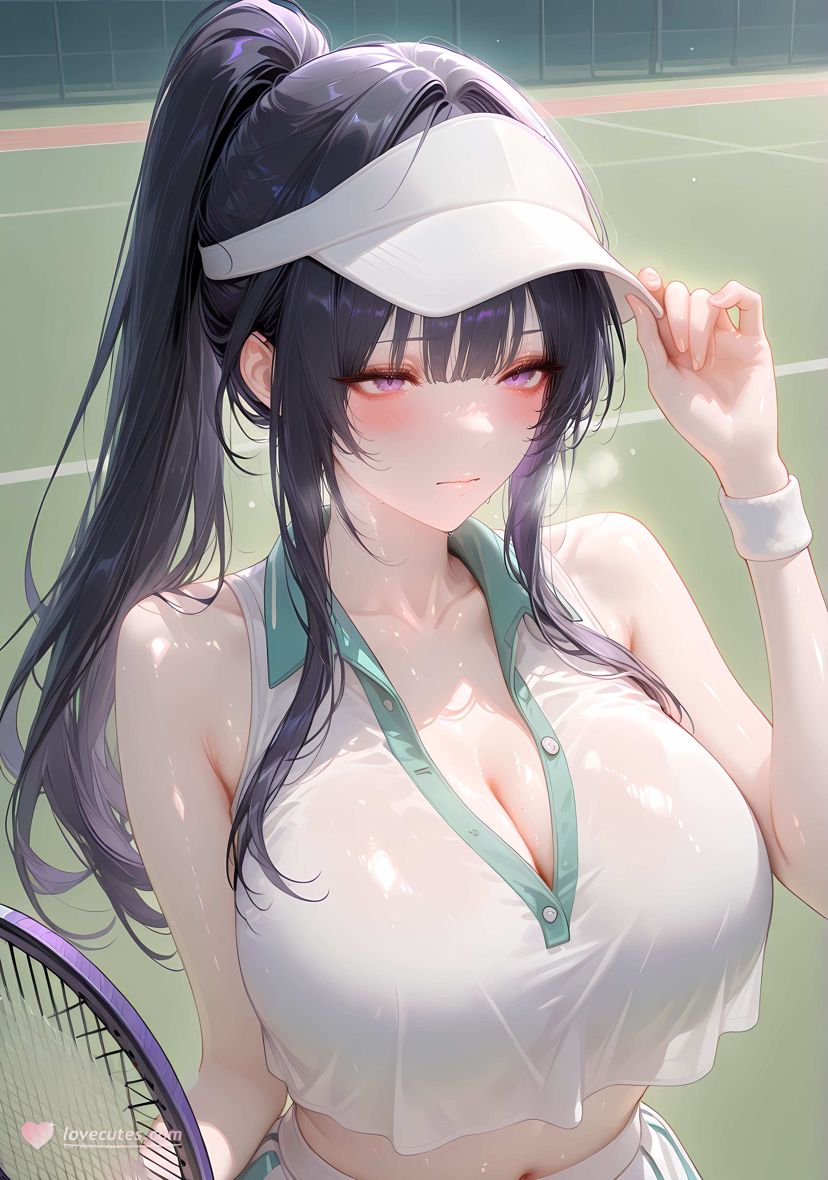 AI Generated Anime Girl - [NAKS] Seo Nari：黑丝私房床拍露穴 370P