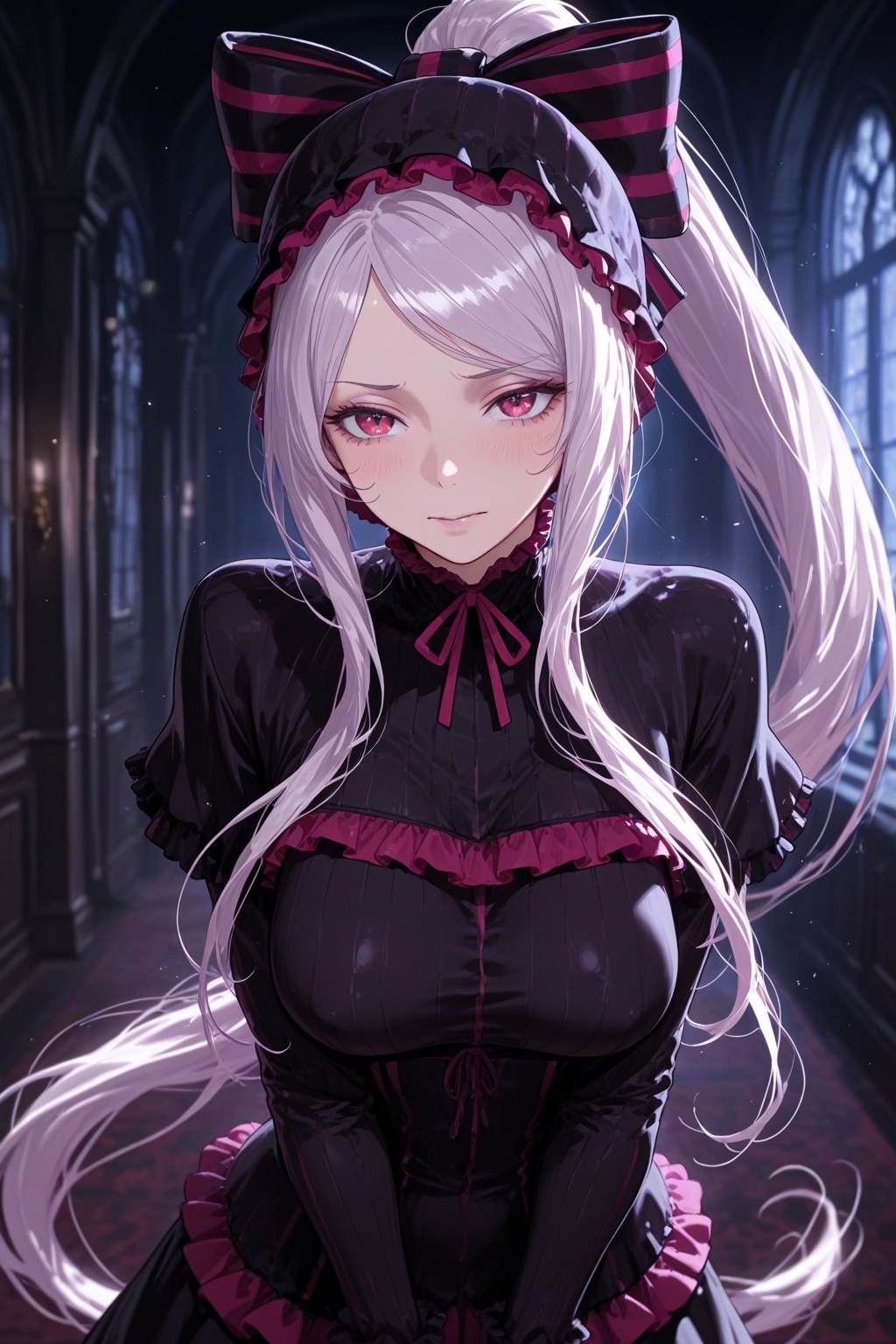 AI Generated Anime Girl - 夏提雅·布拉德弗伦：蕾丝内衣女仆装露穴 490P