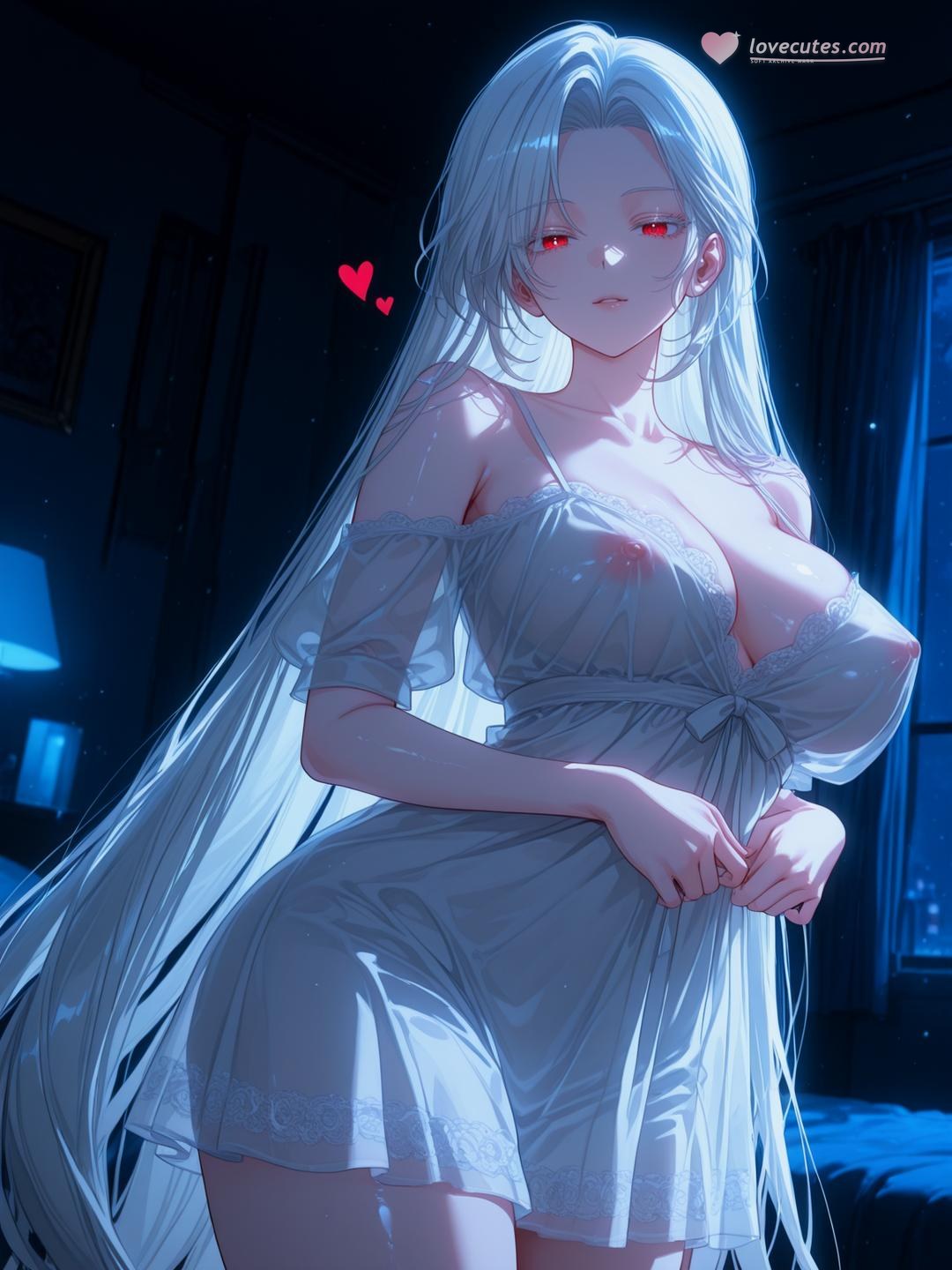 AI Generated Anime Girl - 拉维尔·伊万西亚：蕾丝内衣床拍露点 127P