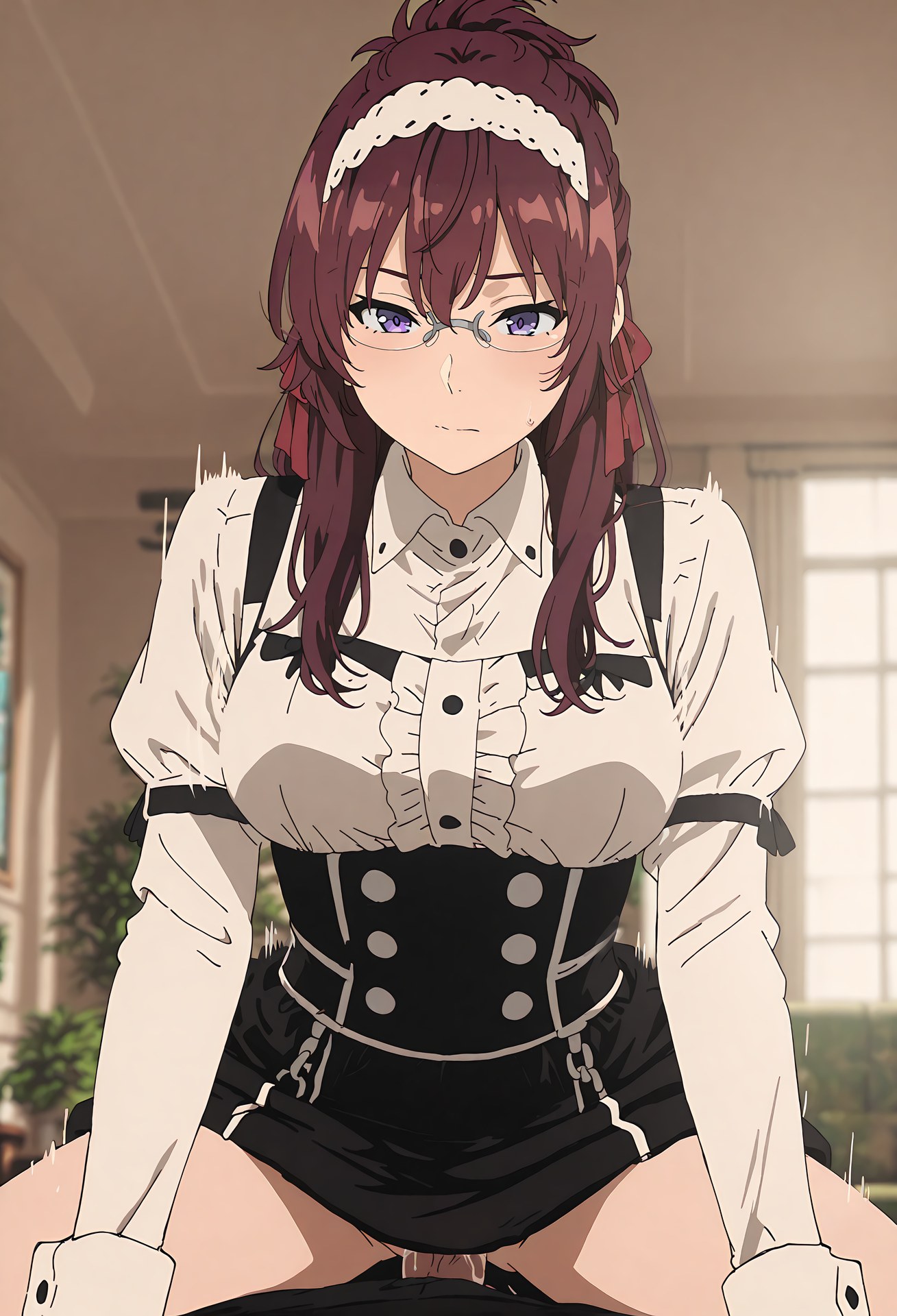 AI 생성 Anime Girl - 무직전생 릴리아 그레이럿: 레이스 란제리 학생복 노출 컷 40P