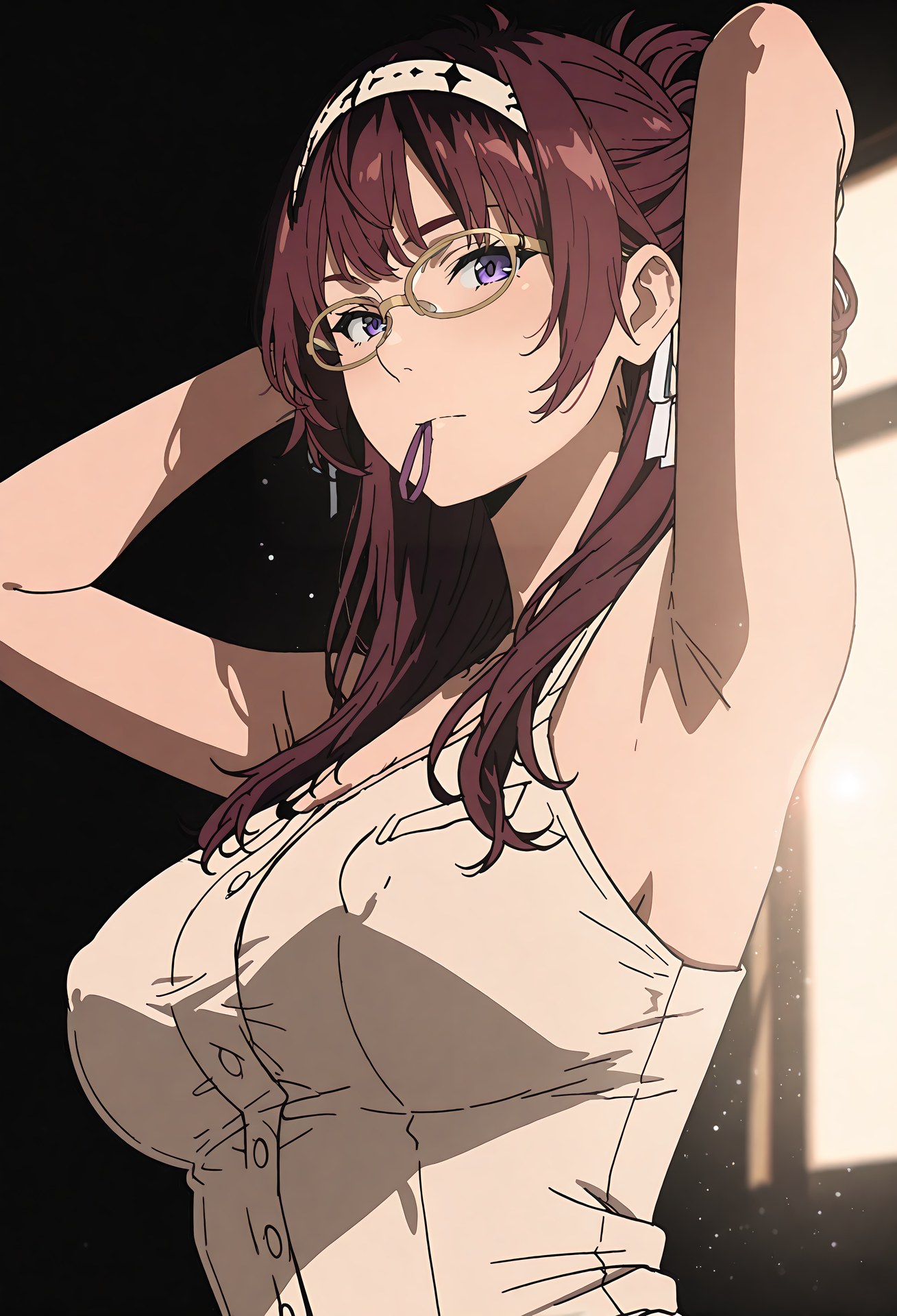 AI 생성 Anime Girl - 무직전생 릴리아 그레이럿: 레이스 란제리 학생복 노출 컷 40P