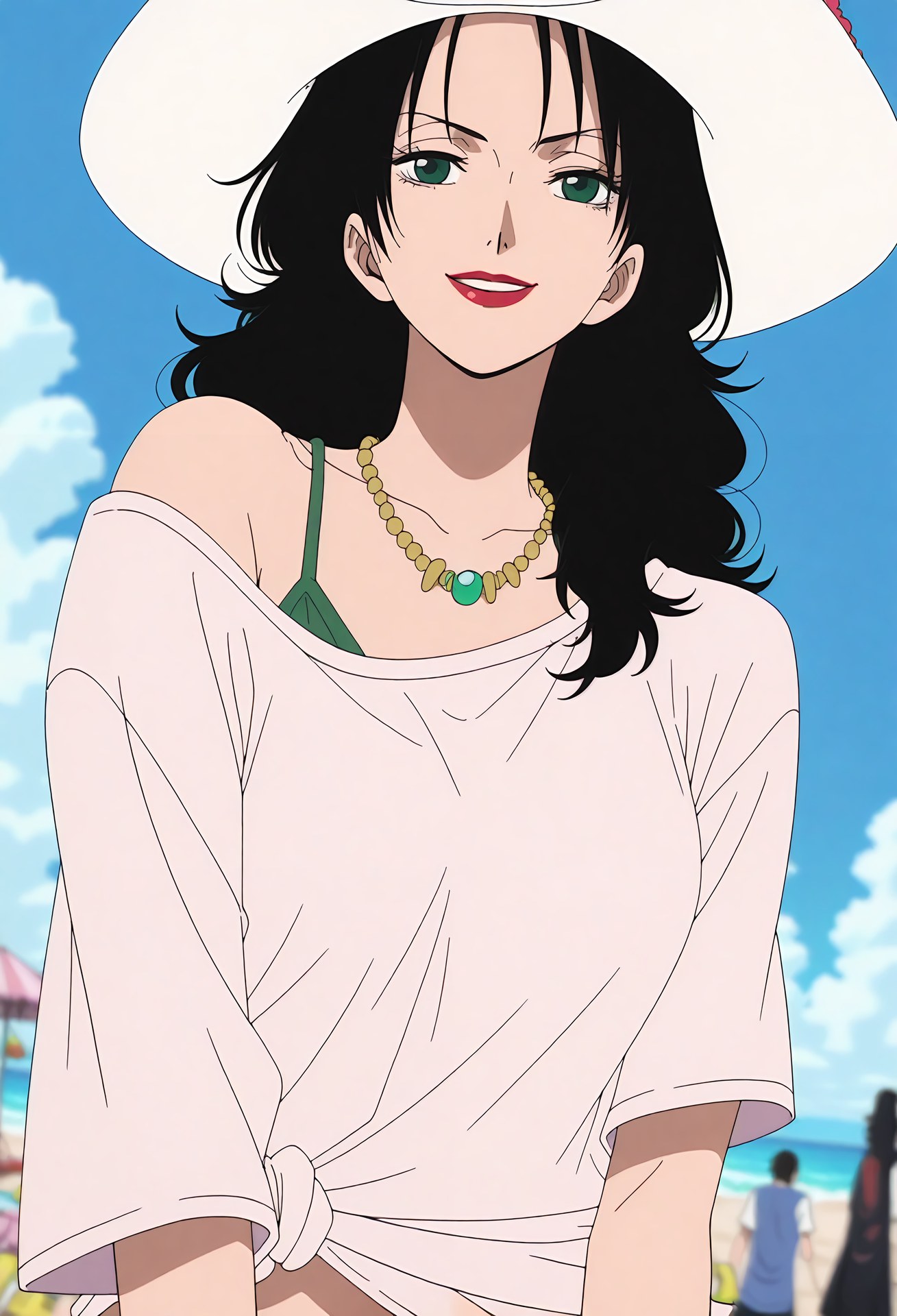 AI Generated Anime Girl - 海贼王 亚尔丽塔：紧身衣私房露穴 38P