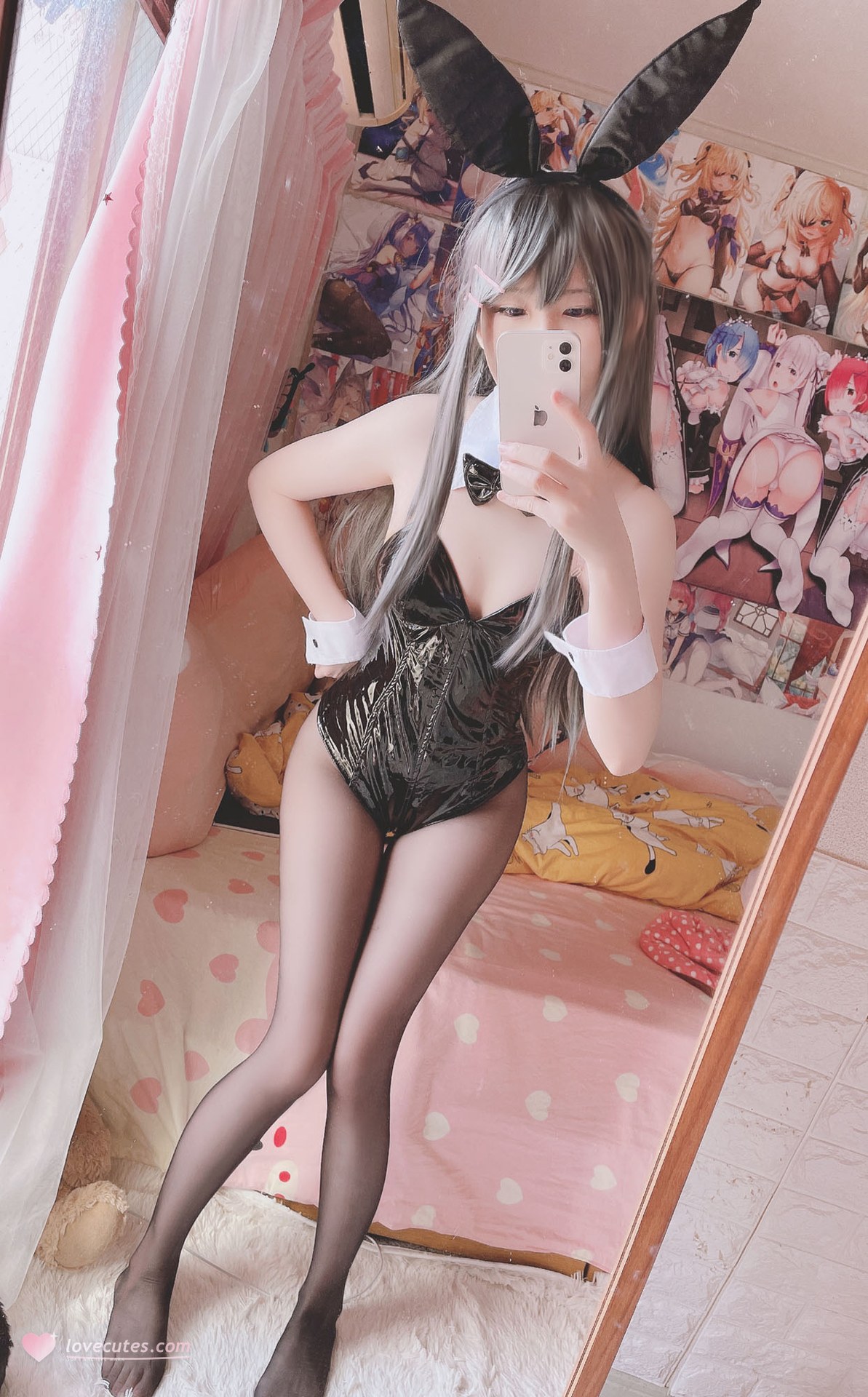 [cosplay] 习呆呆 - 樱岛麻衣兔女郎：黑丝露点还原 36P1V