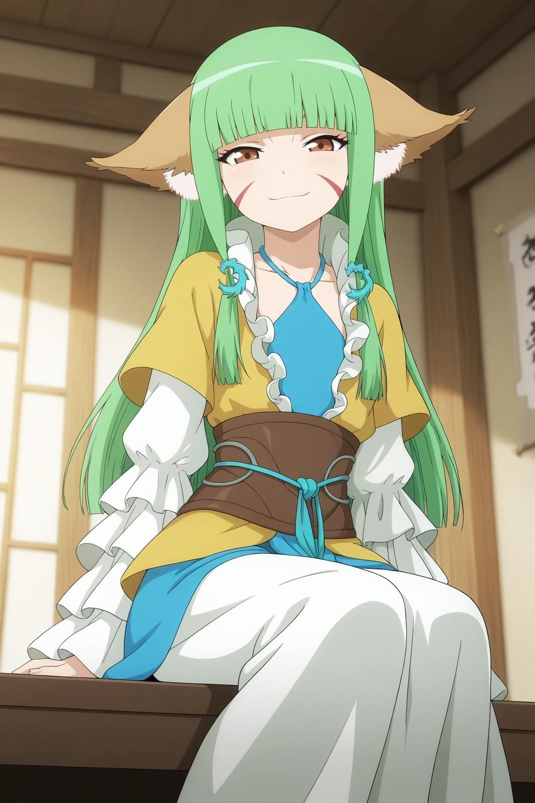 AI Generated Anime Girl - 涂山容容：长发露穴 164P