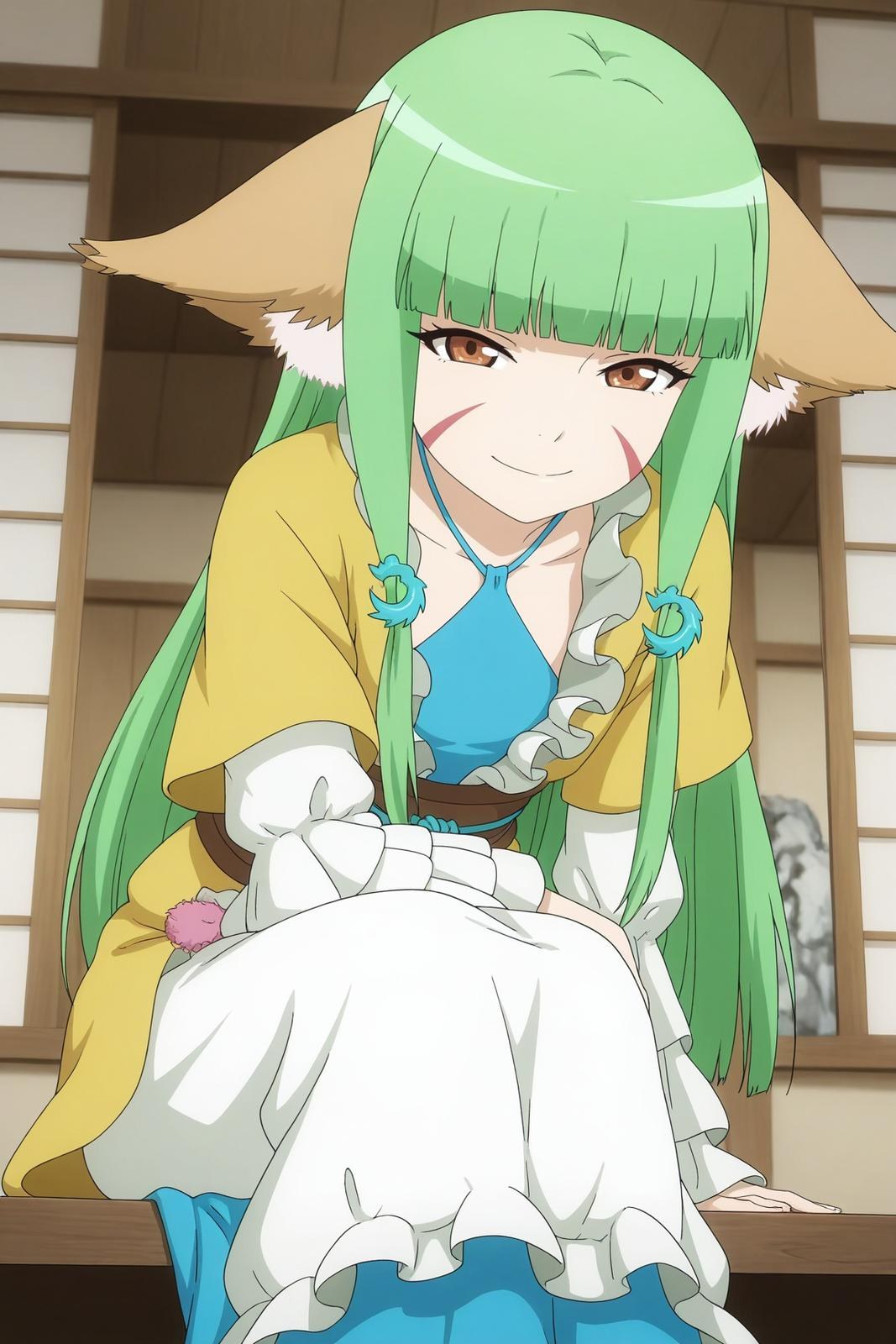 AI Generated Anime Girl - 涂山容容：长发露穴 164P