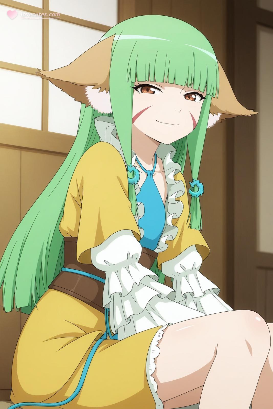 AI Generated Anime Girl - 涂山容容：长发露穴 164P
