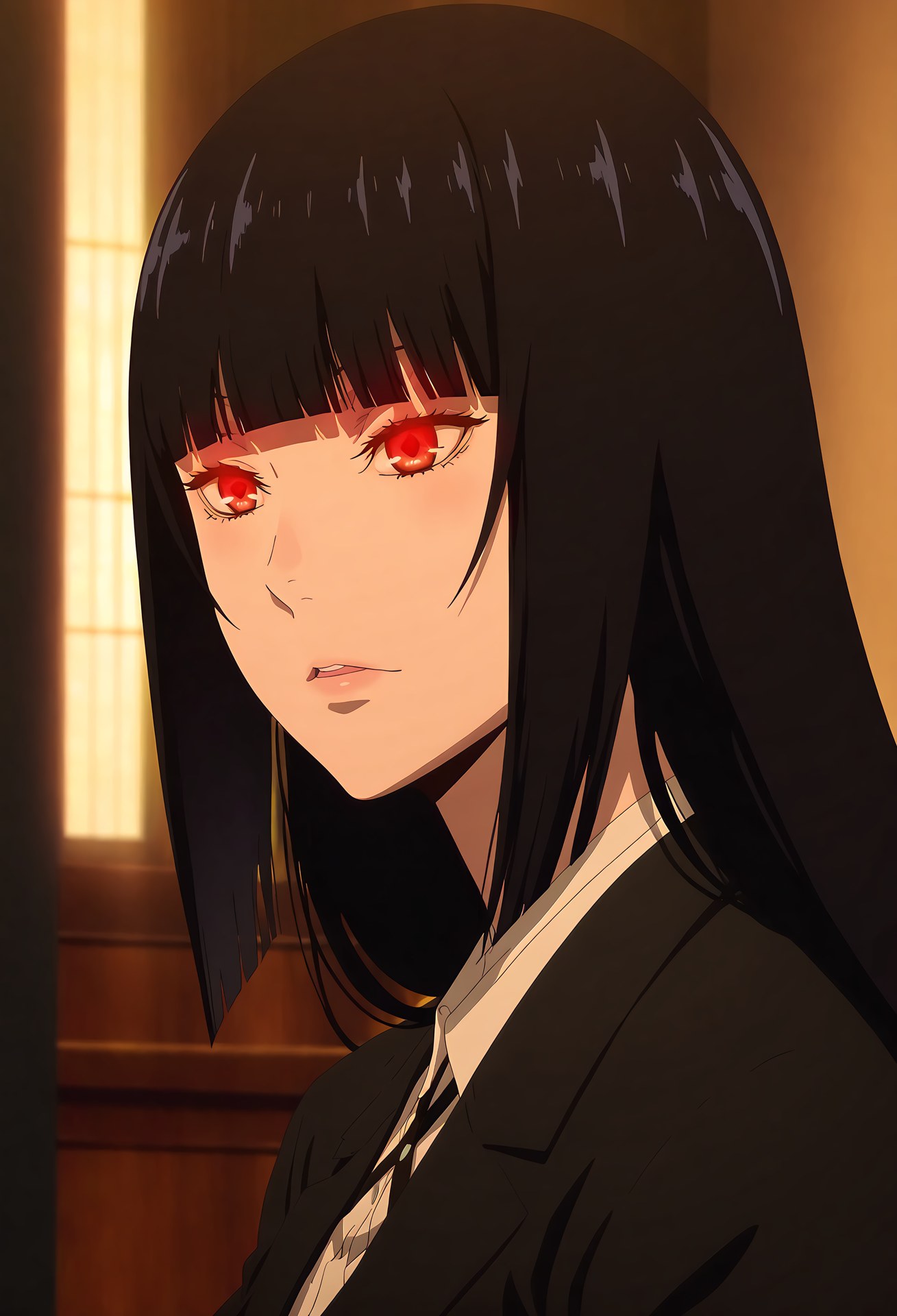 AI Generated Anime Girl - 狂赌之渊 蛇喰梦子：黑丝私房露穴 39P