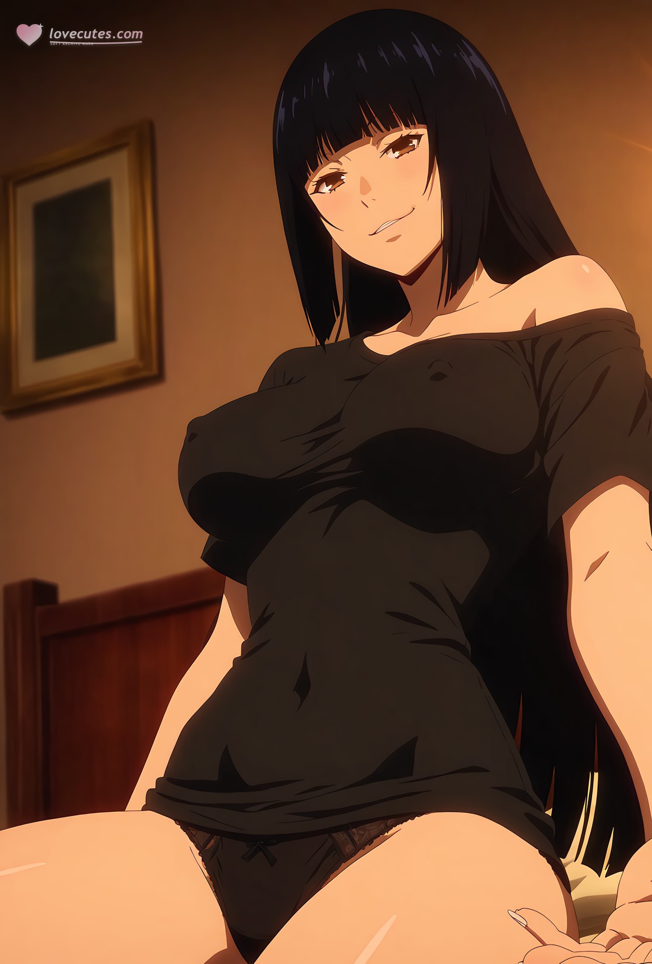 AI Generated Anime Girl - 狂赌之渊 蛇喰梦子：黑丝私房露穴 39P