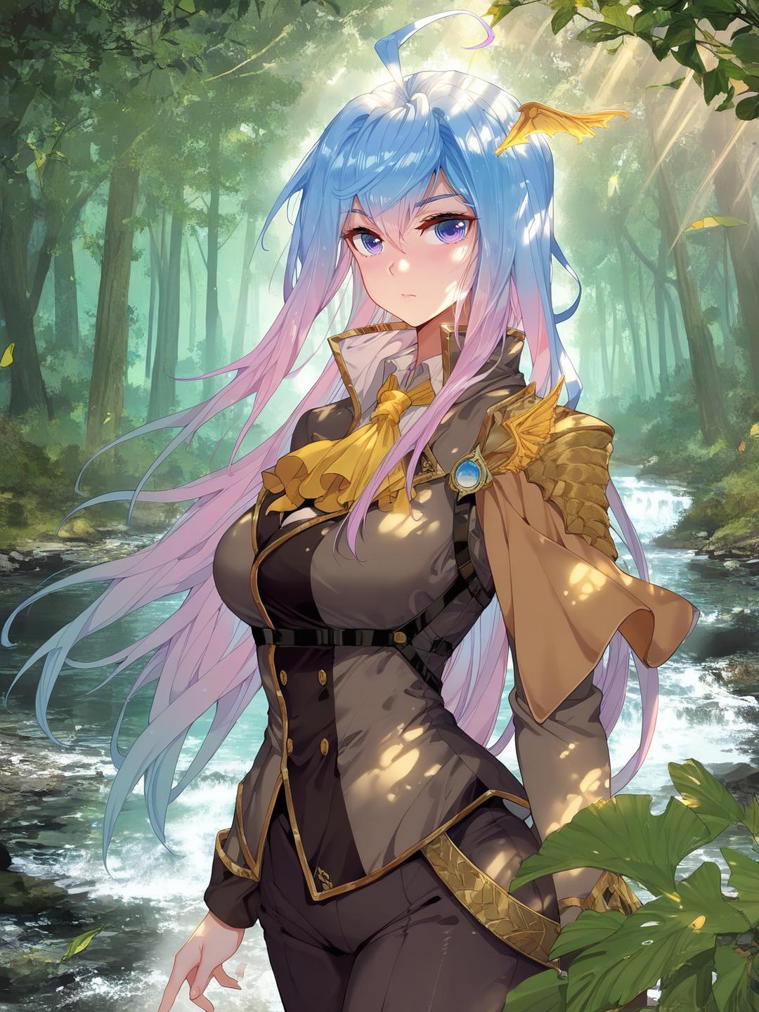 AI Generated Anime Girl - 王秋儿：黑丝私房床拍露穴 132P