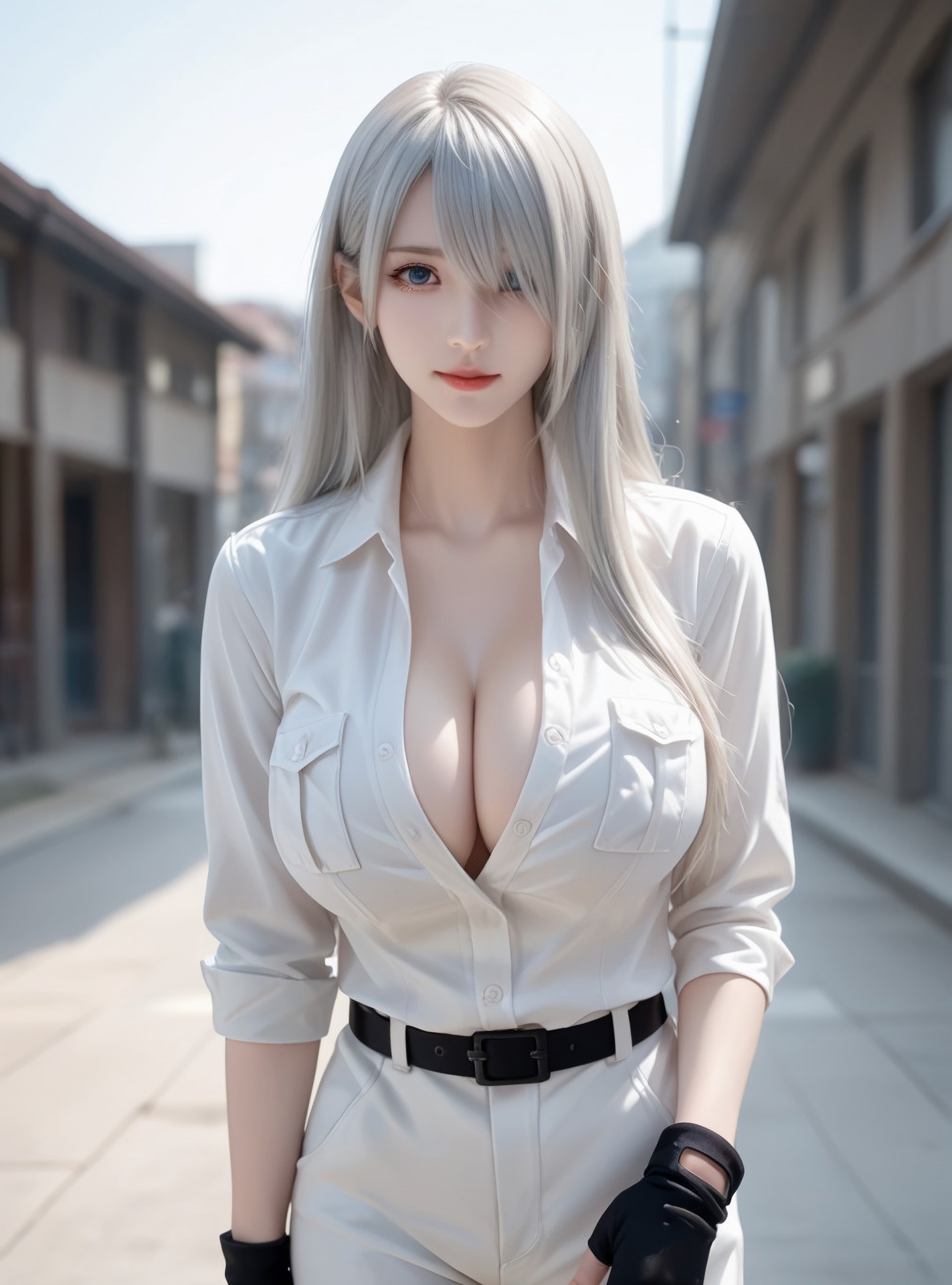 AI Generated Anime Girl - 白血球：紧身衣私房露穴 89P