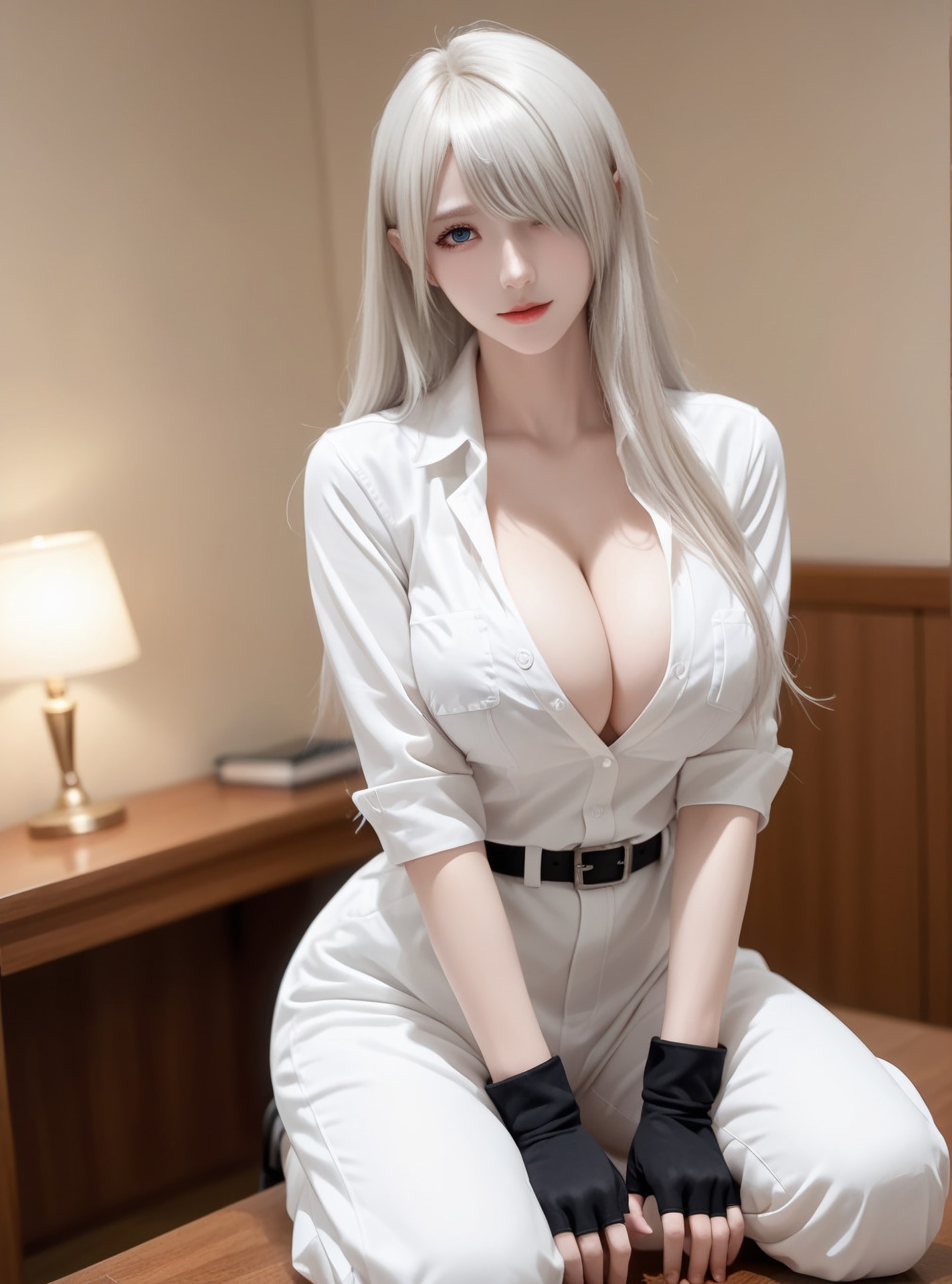 AI Generated Anime Girl - 白血球：紧身衣私房露穴 89P