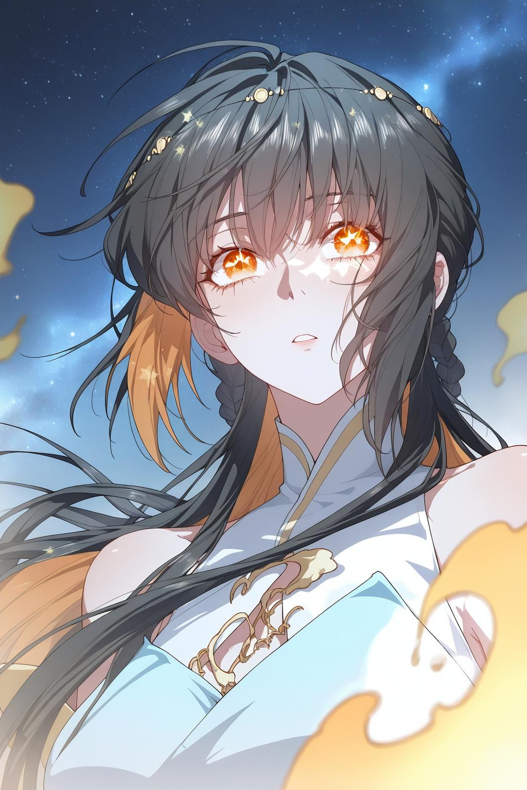 AI Generated Anime Girl - 秋无际：ถ่ายบนเตียงในชุดถุงน่องดำ โชว์จุดซ่อนเร้น 112P