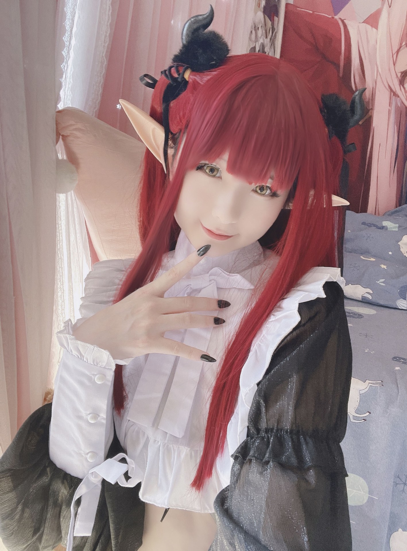 [cosplay] 习呆呆 - 喜多川海梦小恶魔：红发露点还原 14P