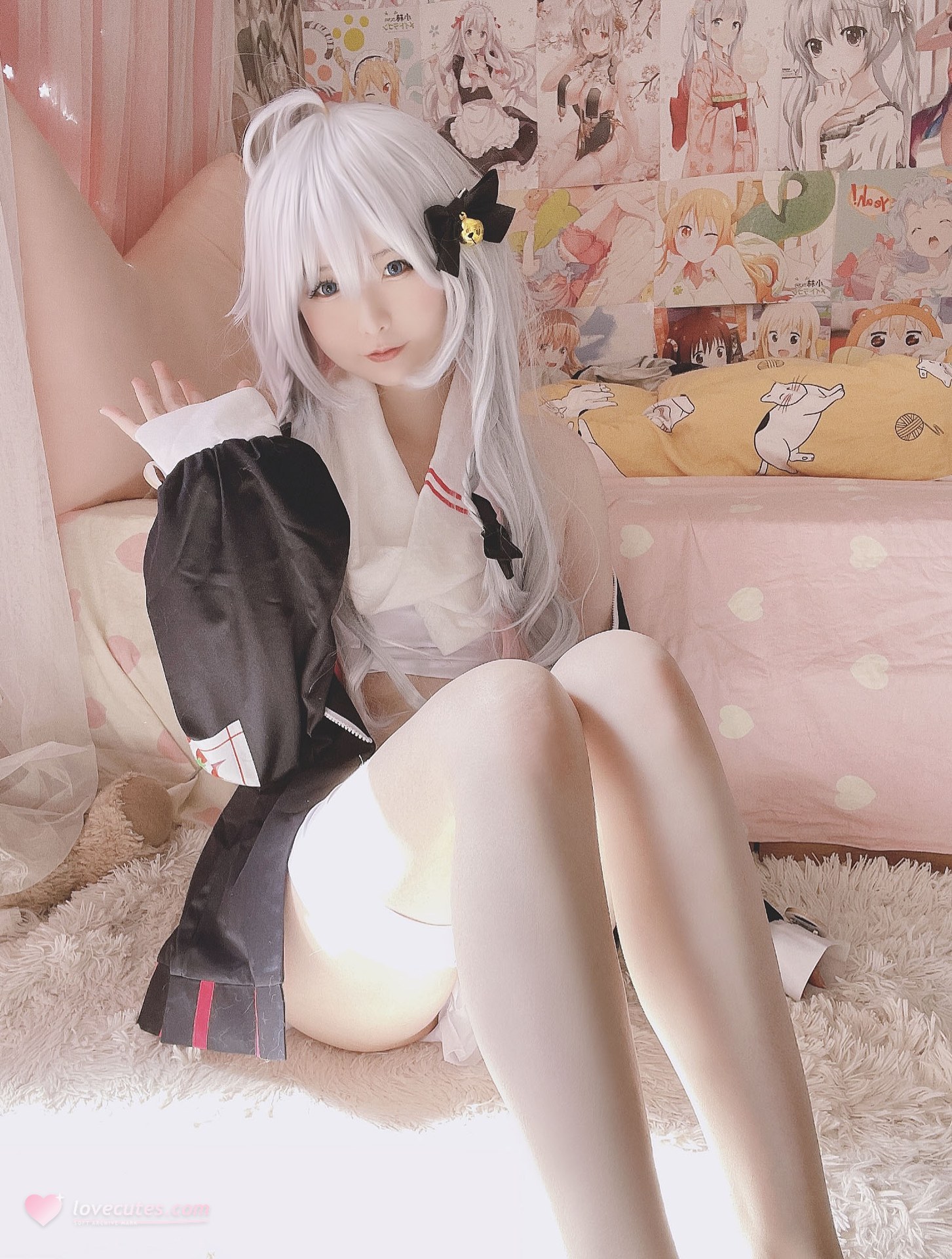 [cosplay] 习呆呆 - 神乐七奈：白发露点大尺度还原 26P