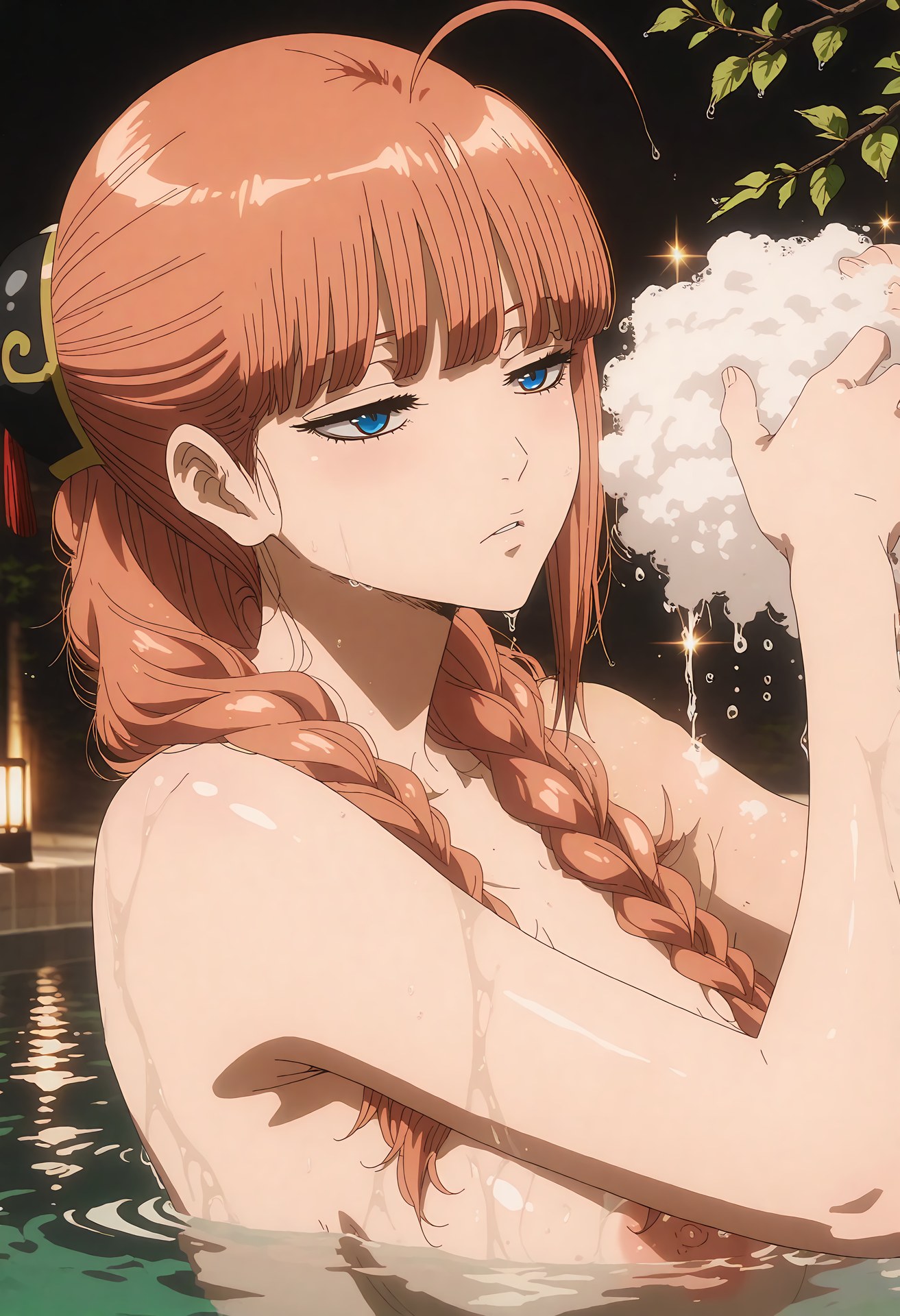 AI Generated Anime Girl - 银魂 江华：紧身衣私房露穴 44P