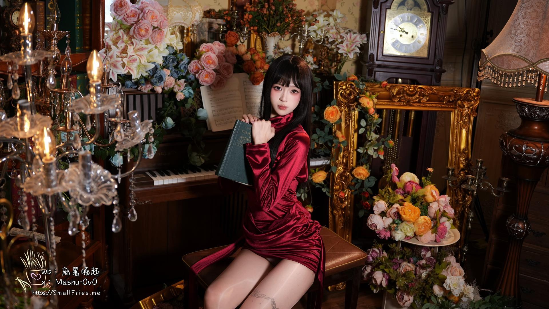[写真] 麻薯好吃 - 酒红礼赞：酒红礼服美胸私房 47P