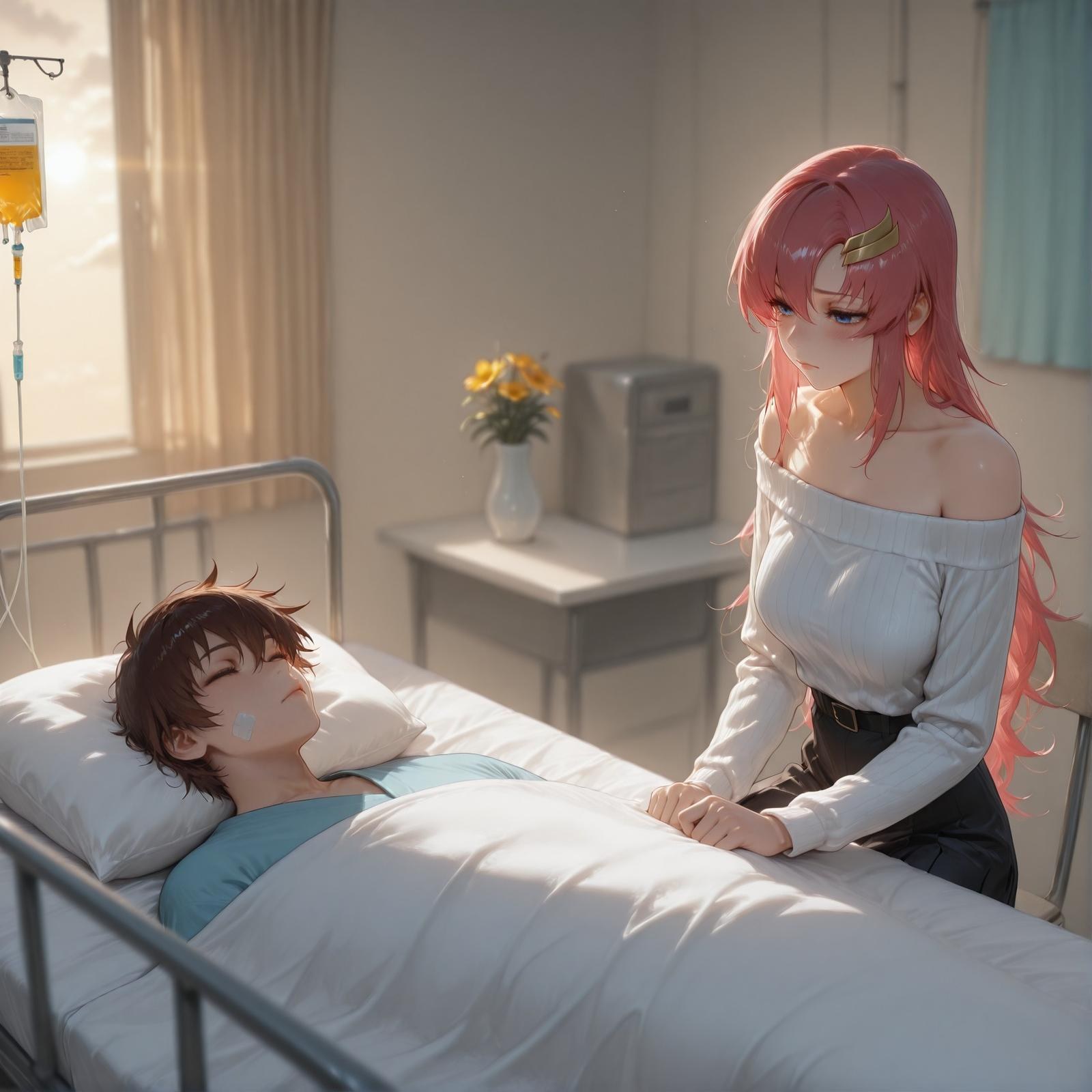 AI Generated Anime Girl - 医疗偿债 拉克丝·克莱因：偿债诊疗蕾丝内衣 345P