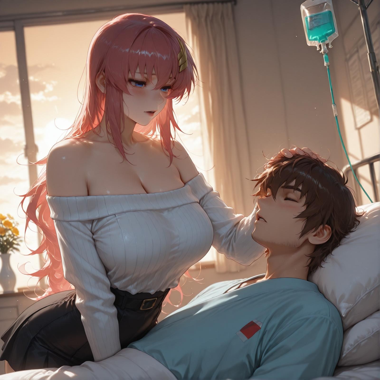 AI Generated Anime Girl - 医疗偿债 拉克丝·克莱因：偿债诊疗蕾丝内衣 345P