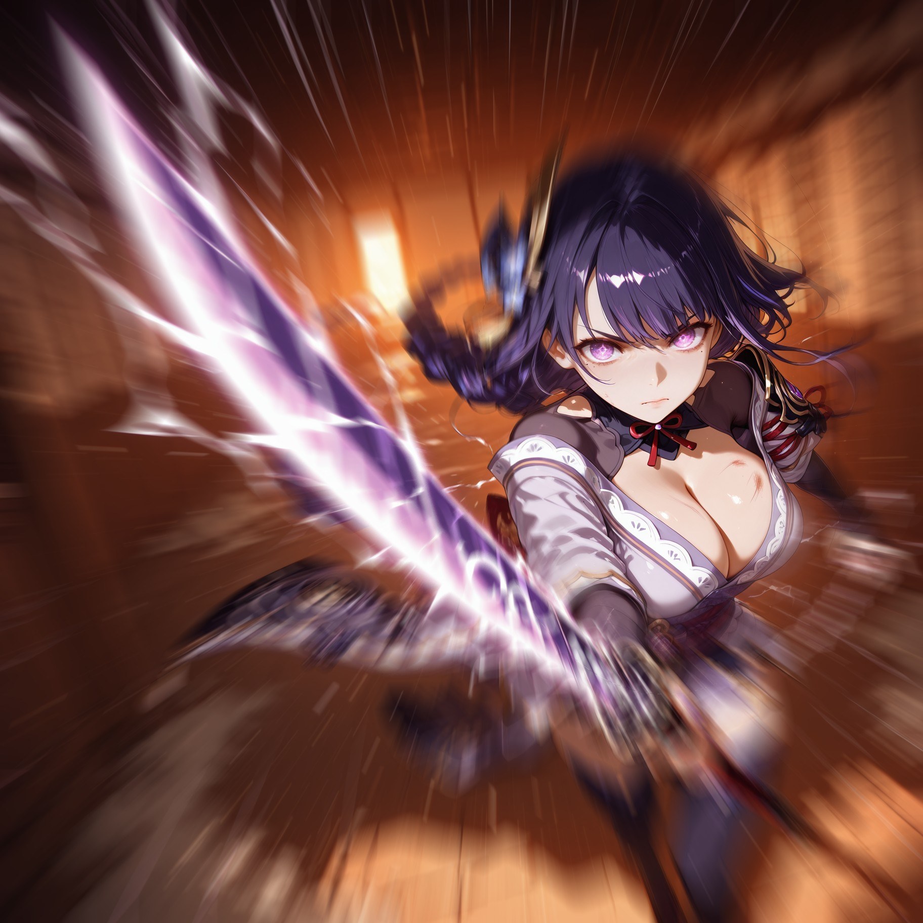 AI Generated Anime Girl - 原神 女士 Preview：长发预览版露点 90P
