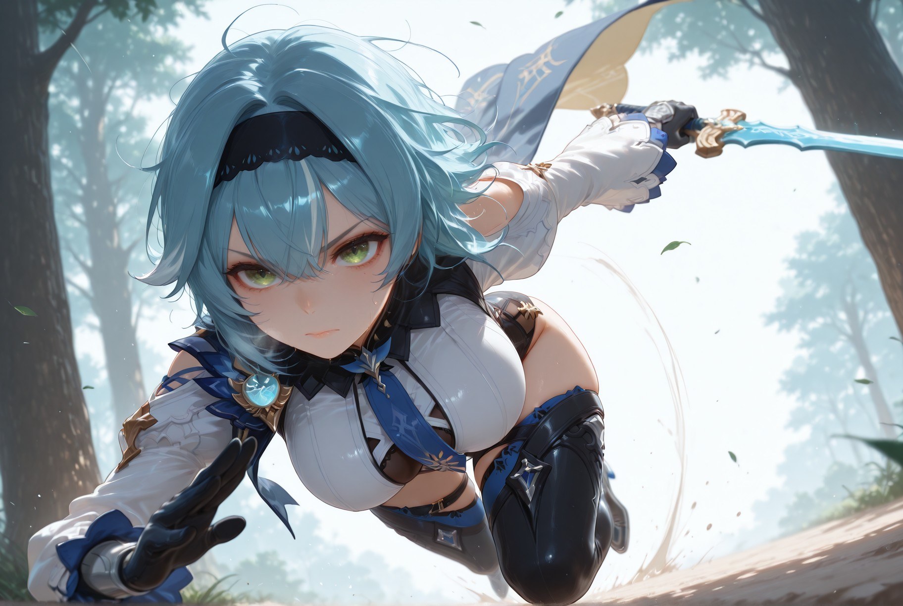 AI Generated Anime Girl - 原神 诺艾尔、优菈合集：护士装白丝 257P