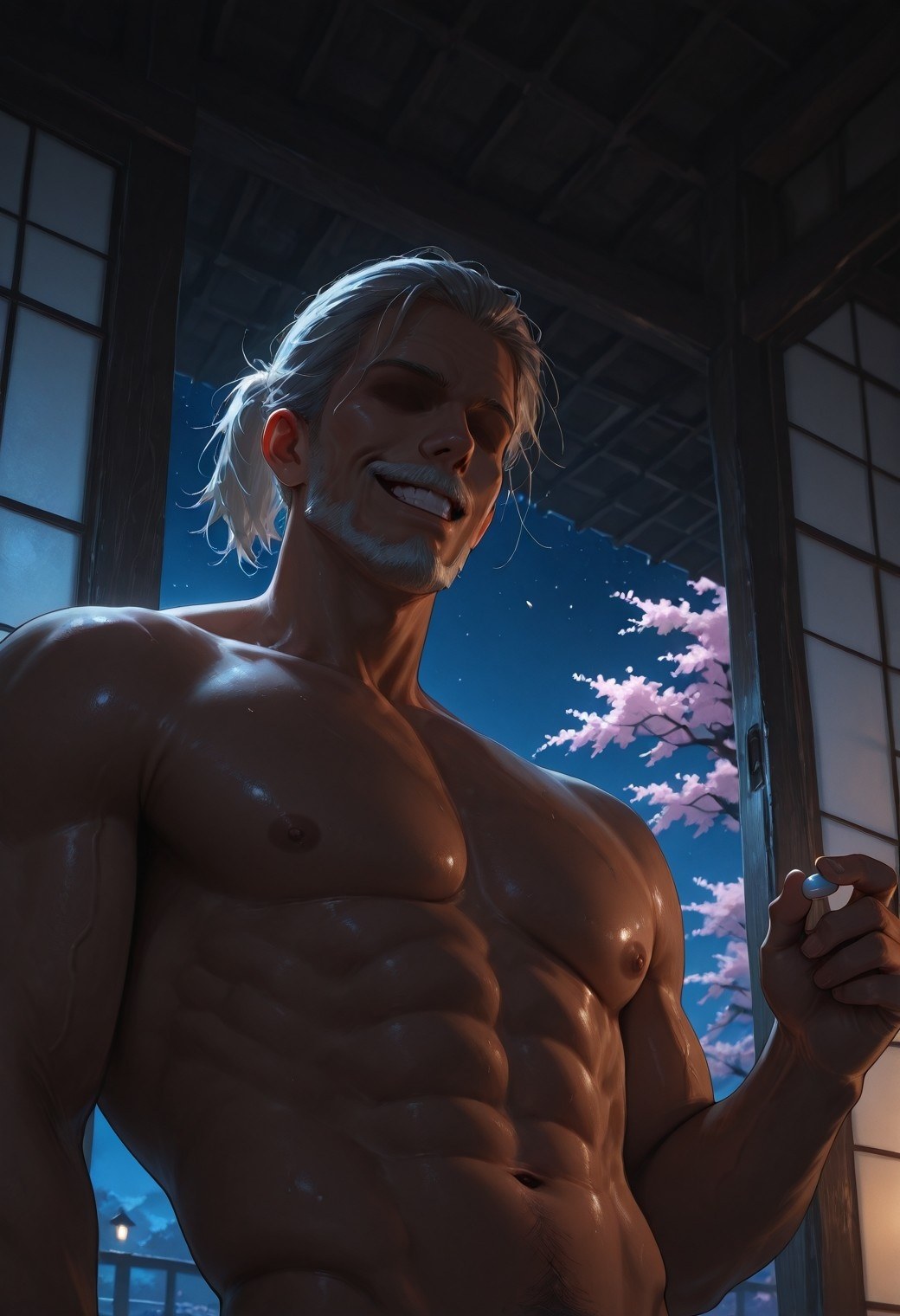 AI Generated Anime Girl - 原神 雷电将军、珊瑚宫心海 NTR Vol.3：床拍湿身 75P