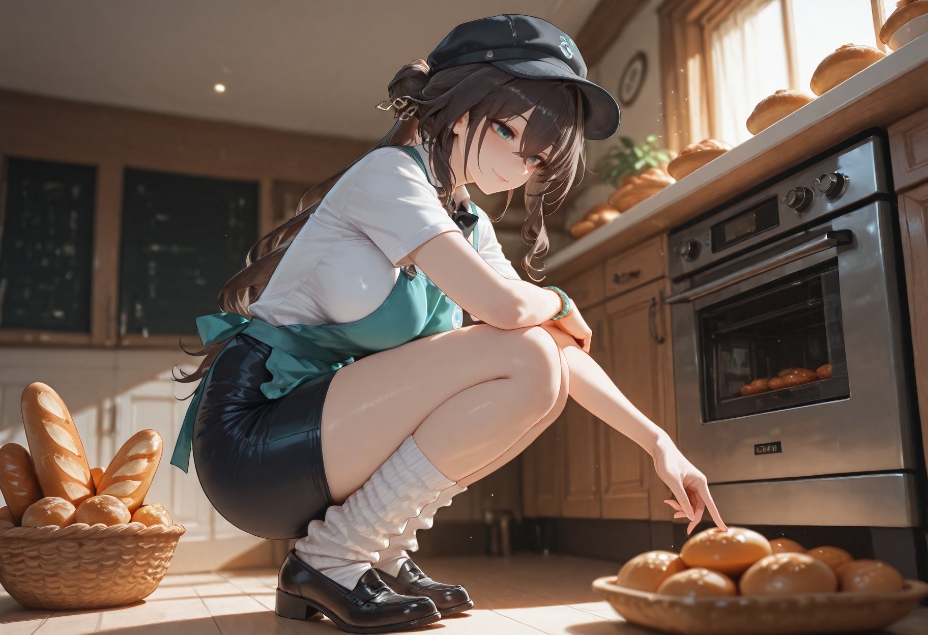 AI Generated Anime Girl - 崩坏：星穹铁道 阮梅女仆：女仆装白丝 399P