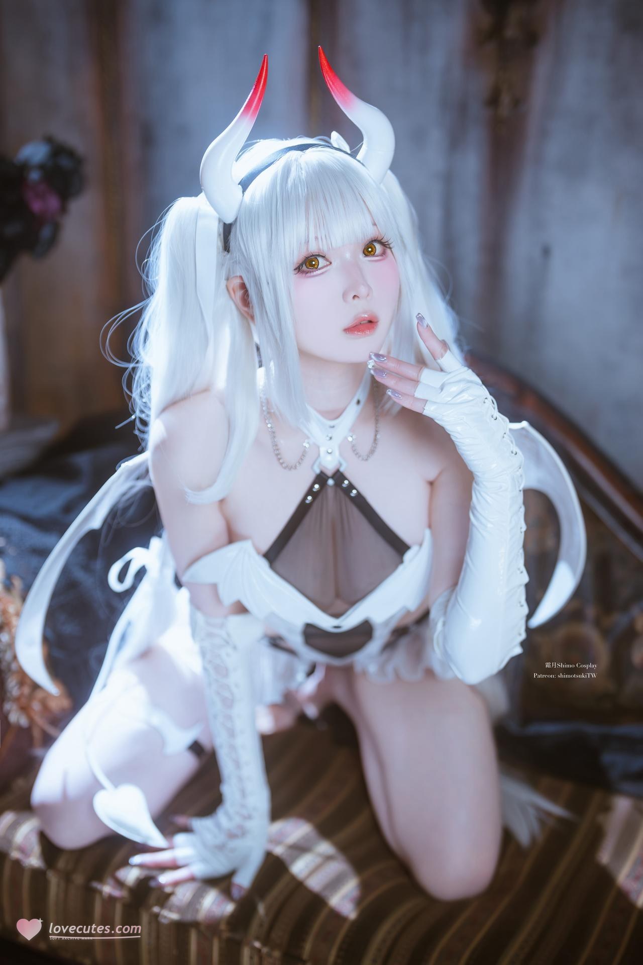 [写真] 霜月shimo - Blanc Demon：写真ธีมปีศาจสีขาว 21P