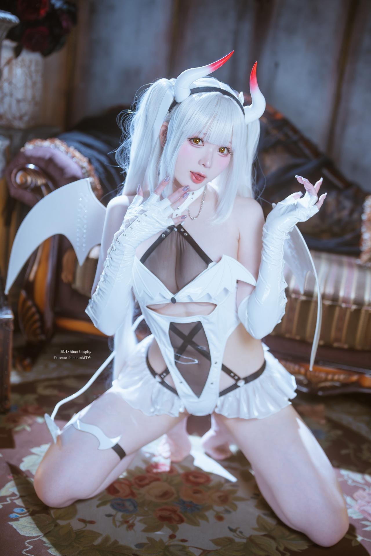 [写真] 霜月shimo - Blanc Demon：写真ธีมปีศาจสีขาว 21P