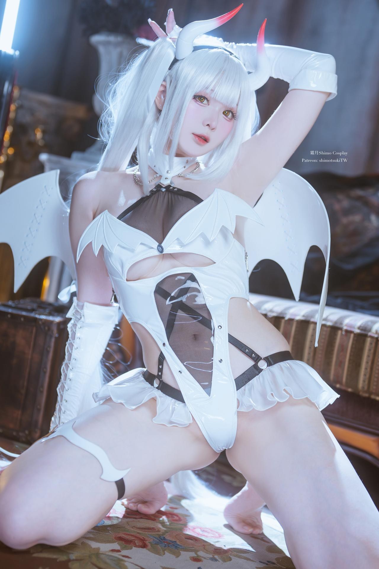 [写真] 霜月shimo - Blanc Demon：写真ธีมปีศาจสีขาว 21P