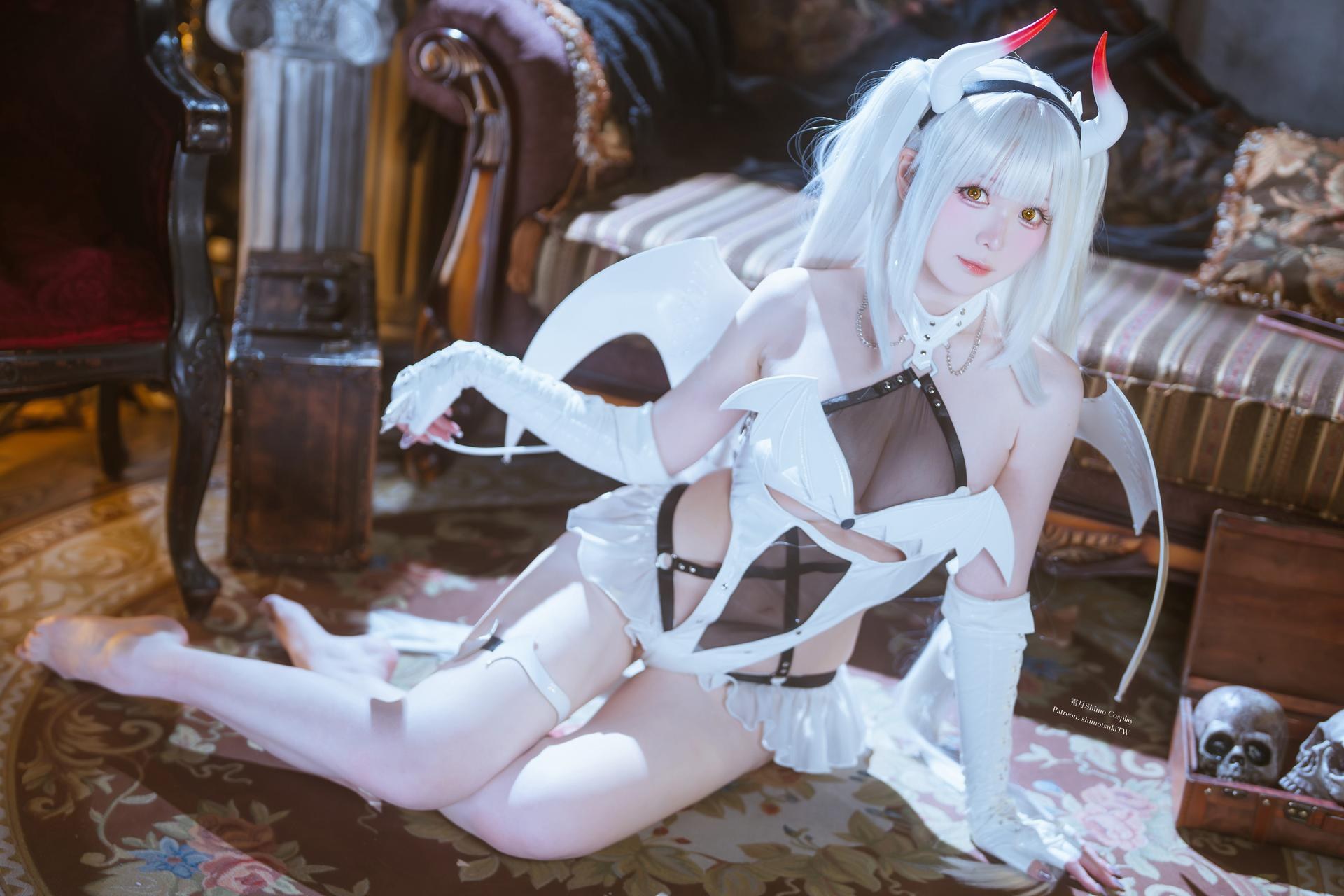 [写真] 霜月shimo - Blanc Demon：写真ธีมปีศาจสีขาว 21P