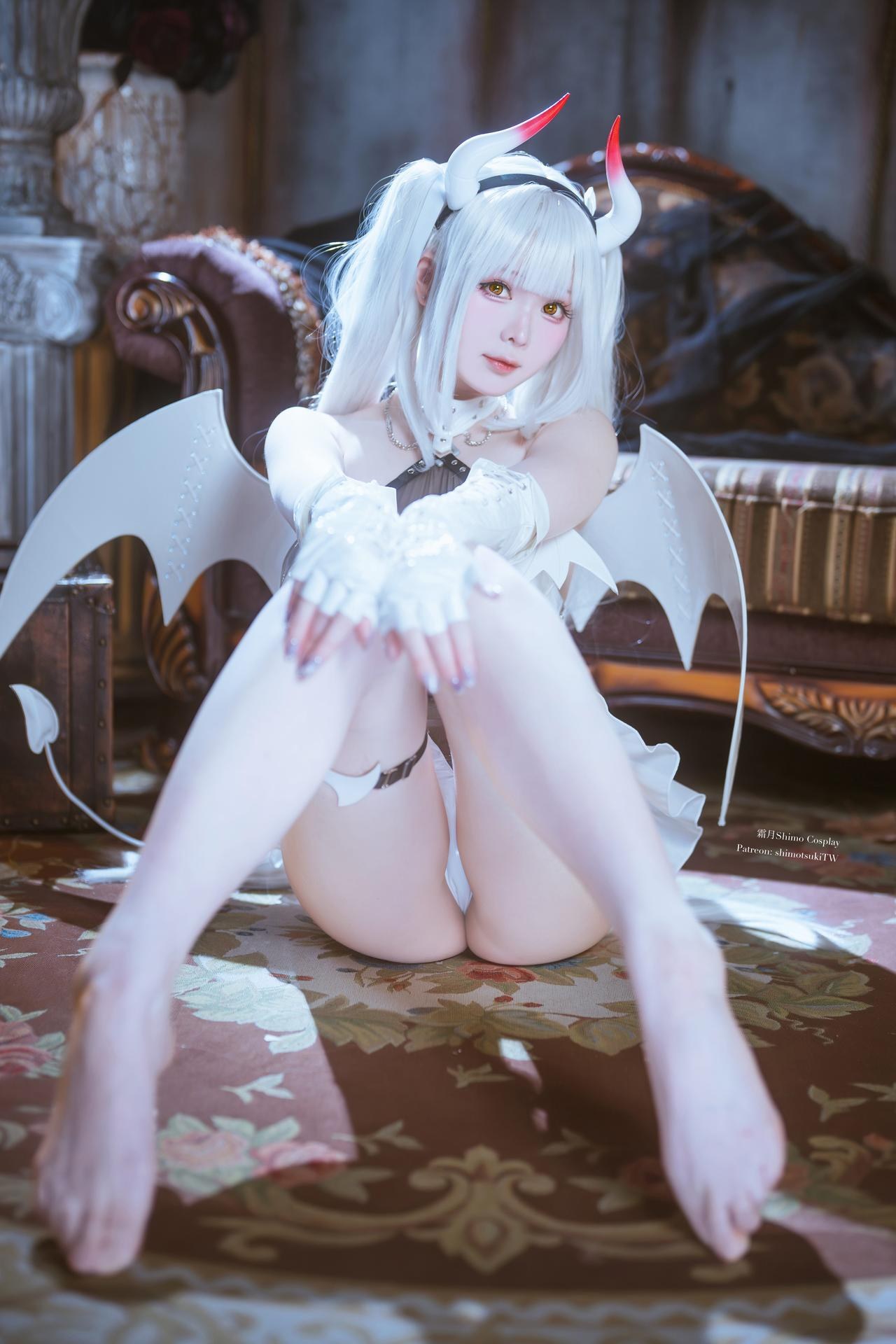 [写真] 霜月shimo - Blanc Demon：写真ธีมปีศาจสีขาว 21P
