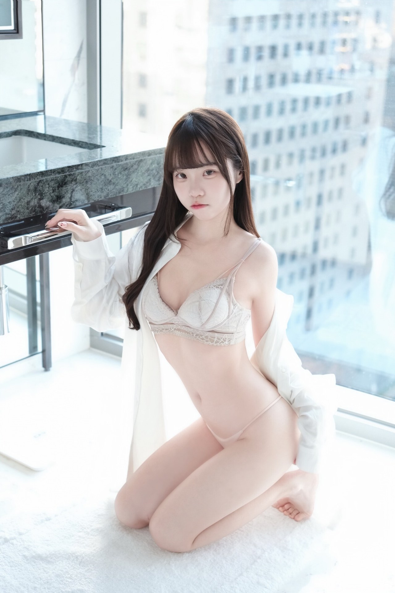 [私房] 可可小白兔 - 清纯邻居女孩的秘密：窗边居家主题写真 63P