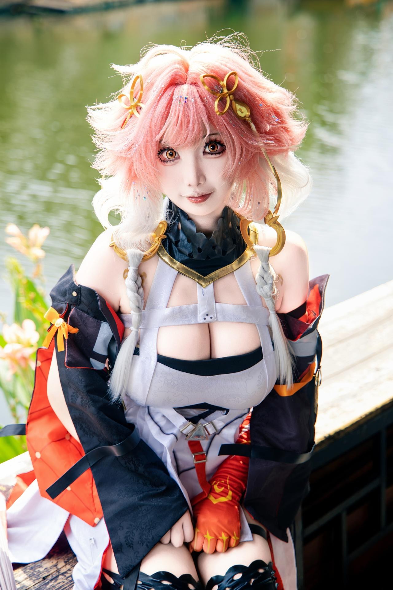 [cosplay] 香草奶喵 - 鸣潮 长离: 原皮 ngoại cảnh ảnh nhân vật 25P