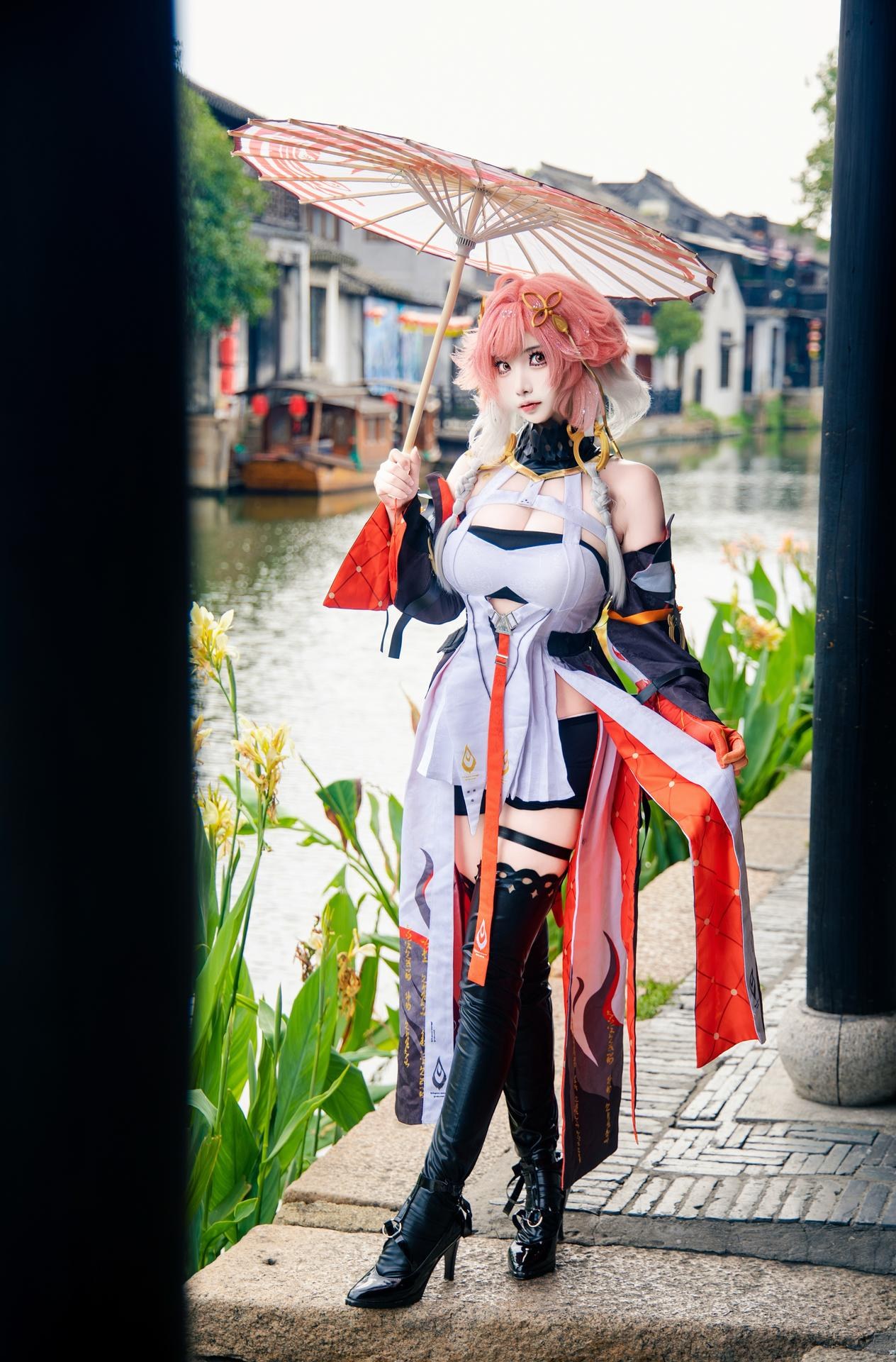 [cosplay] 香草奶喵 - 鸣潮 长离: 原皮 ngoại cảnh ảnh nhân vật 25P