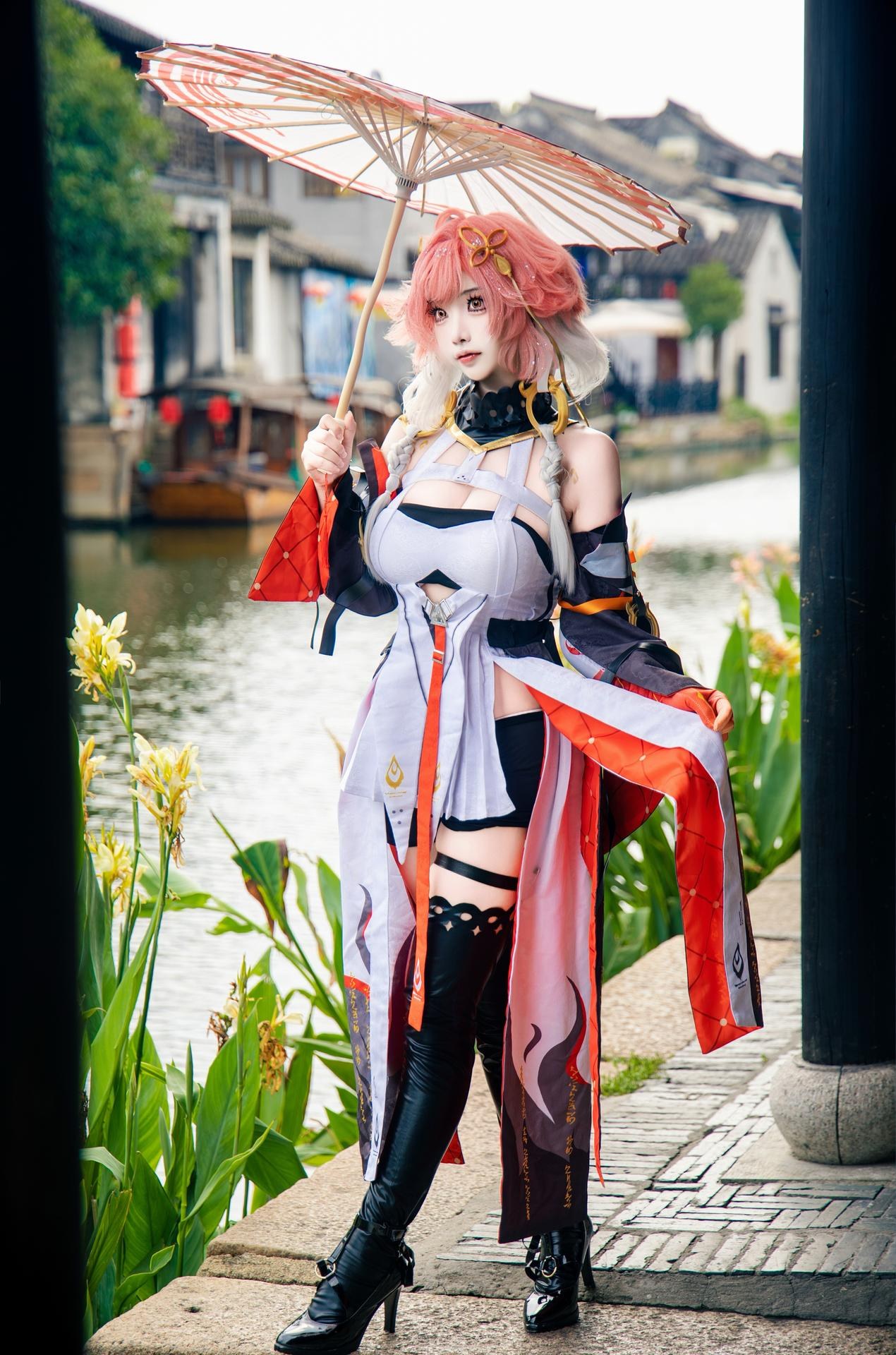 [cosplay] 香草奶喵 - 鸣潮 长离: 原皮 ngoại cảnh ảnh nhân vật 25P