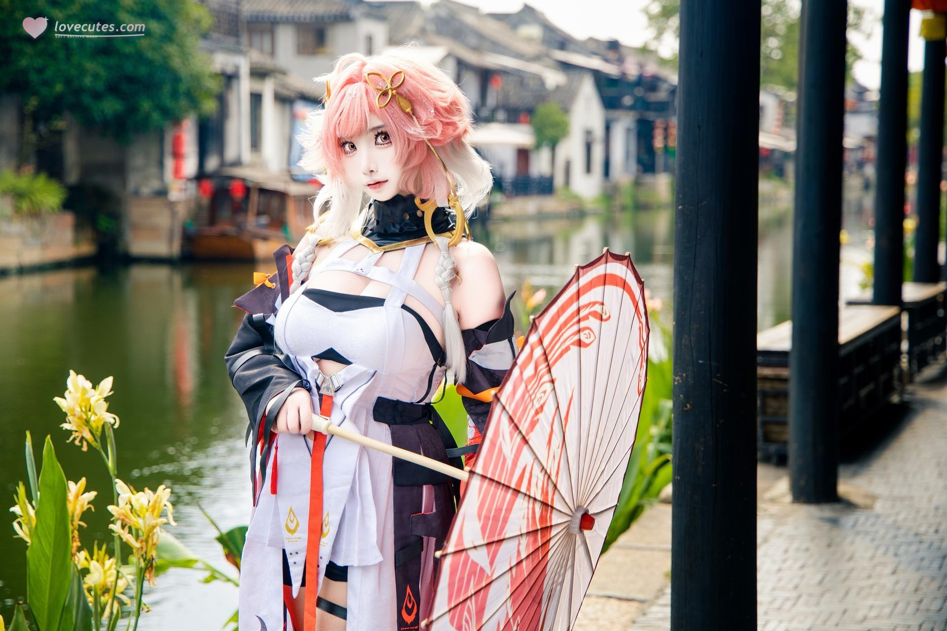 [cosplay] 香草奶喵 - 鸣潮 长离: 原皮 ngoại cảnh ảnh nhân vật 25P