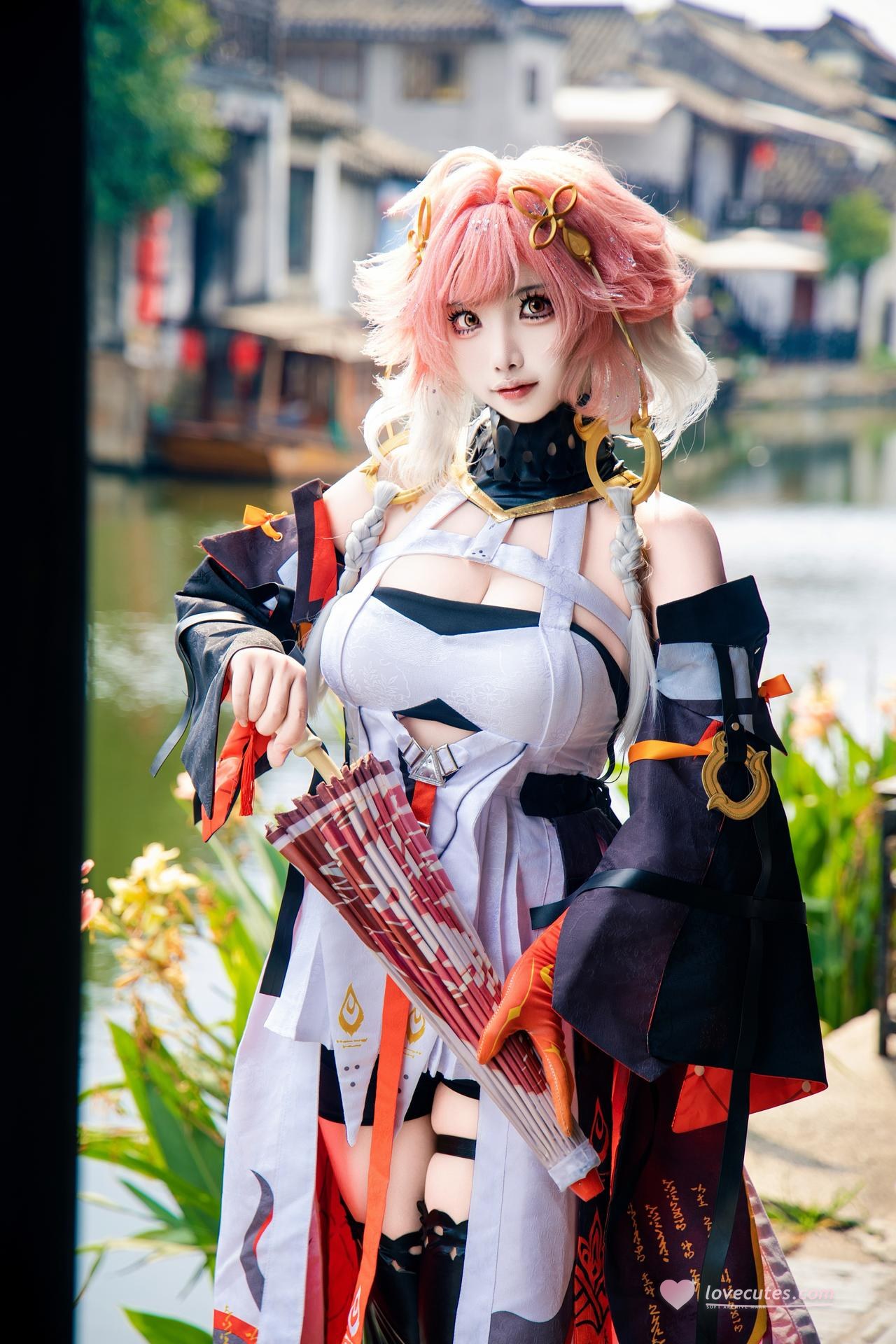 [cosplay] 香草奶喵 - 鸣潮 长离: 原皮 ngoại cảnh ảnh nhân vật 25P
