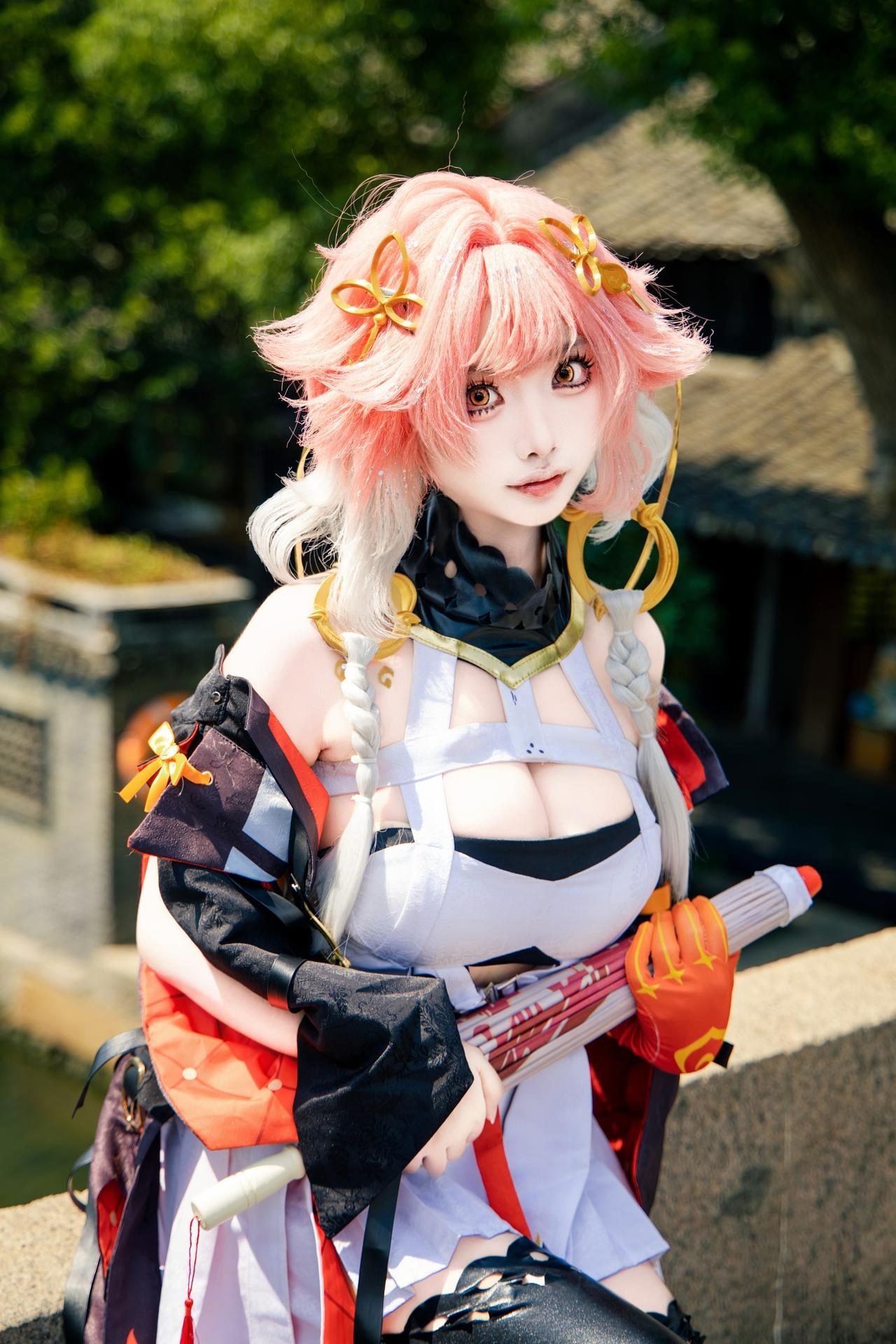 [cosplay] 香草奶喵 - 鸣潮 长离: 原皮 ngoại cảnh ảnh nhân vật 25P