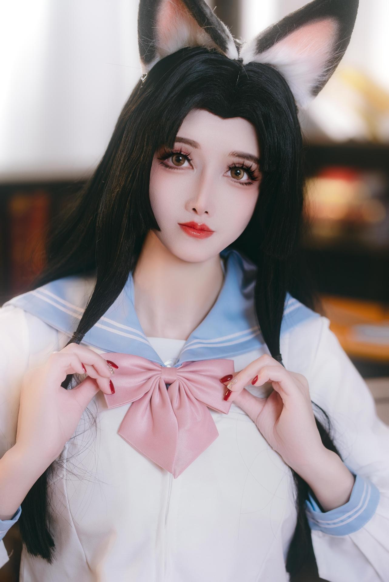 [cosplay] 鹿八岁 - 原神 胡桃：教室主题角色写真 66P1V