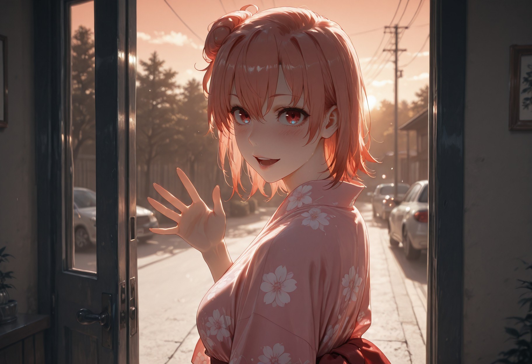 AI Generated Anime Girl - 我的青春恋爱物语果然有问题 由比滨太太：紧身衣学生装白虎 247P