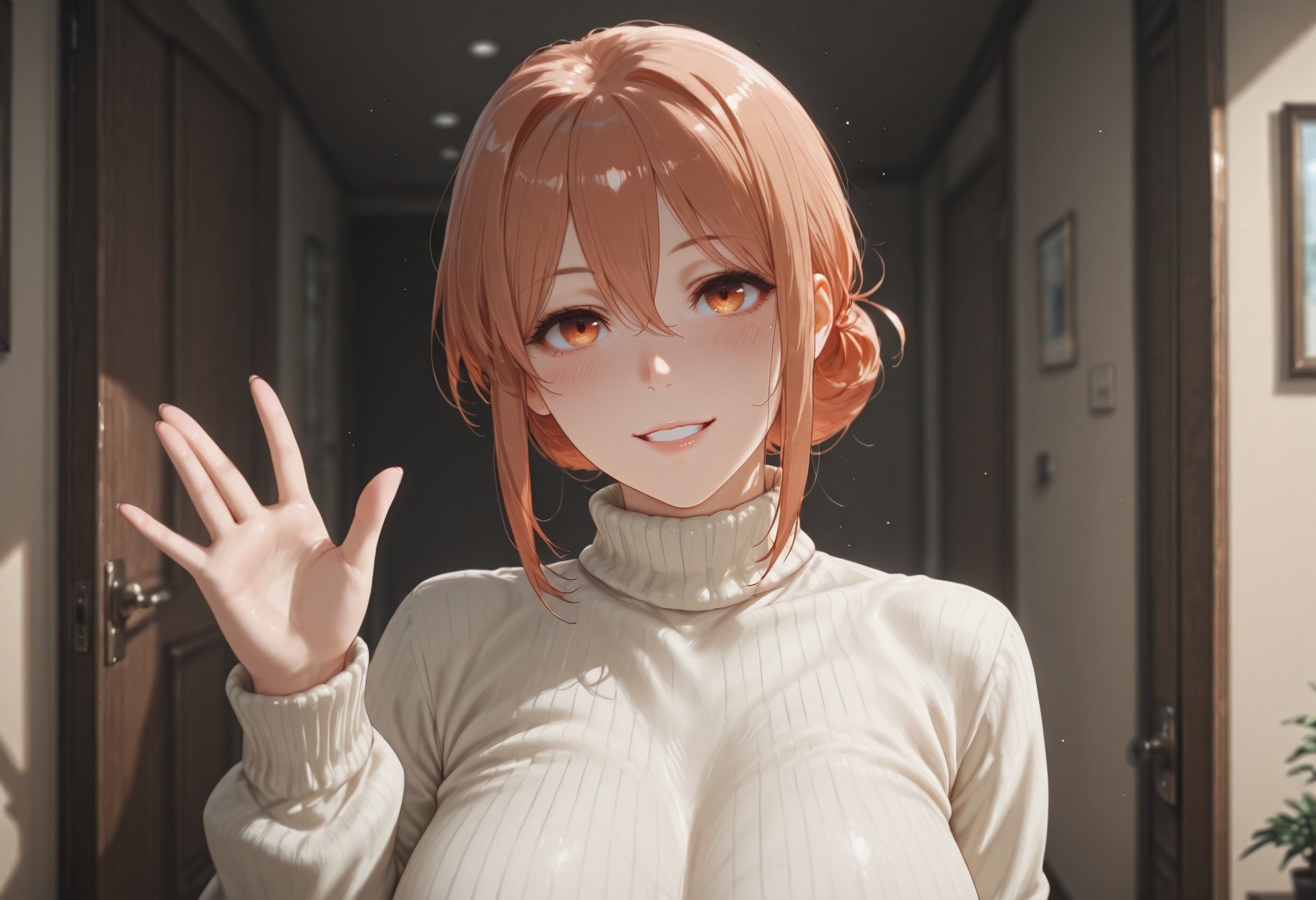 AI Generated Anime Girl - 我的青春恋爱物语果然有问题 由比滨太太：紧身衣学生装白虎 247P