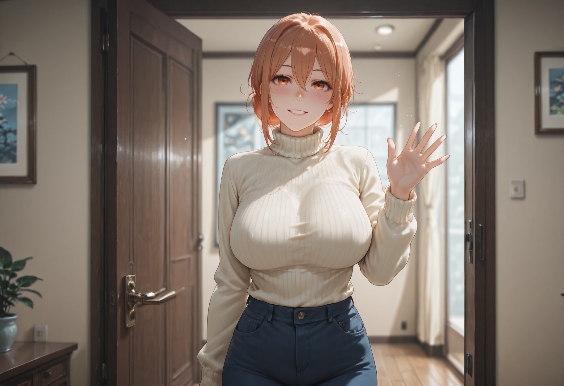 AI Generated Anime Girl - 我的青春恋爱物语果然有问题 由比滨太太：紧身衣学生装白虎 247P