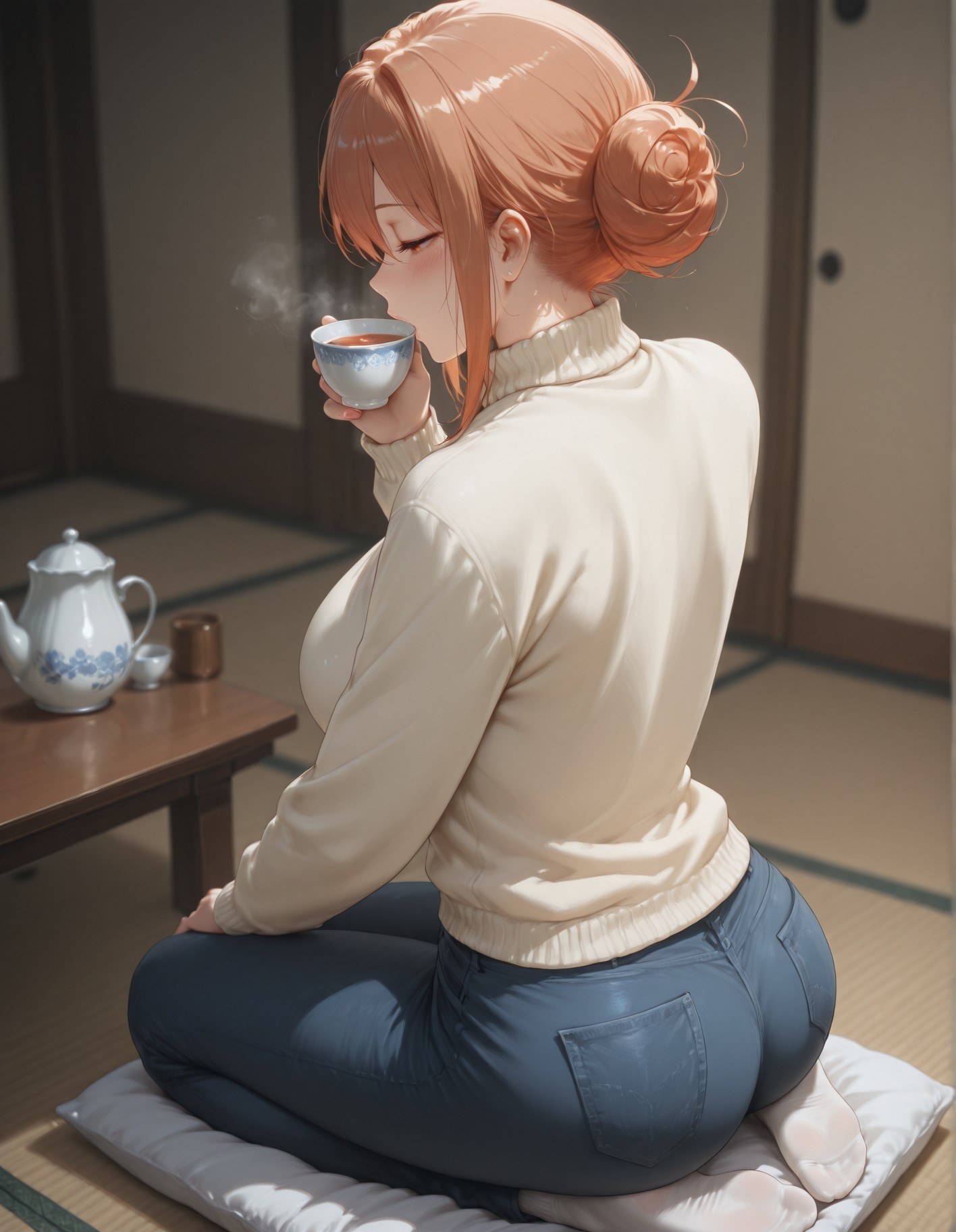 AI Generated Anime Girl - 我的青春恋爱物语果然有问题 由比滨太太：紧身衣学生装白虎 247P