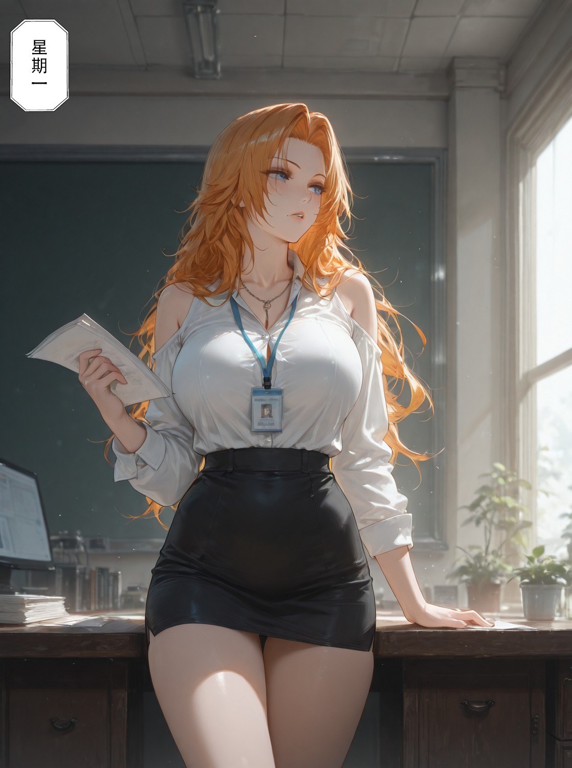 AI Generated Anime Girl - 死神 松本乱菊：蕾丝内衣紧身衣床拍湿身露穴 132P