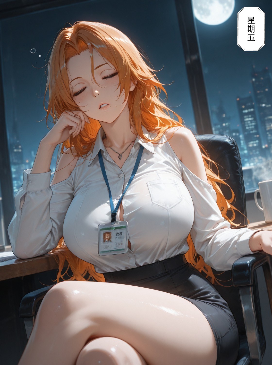 AI Generated Anime Girl - 死神 松本乱菊：蕾丝内衣紧身衣床拍湿身露穴 132P