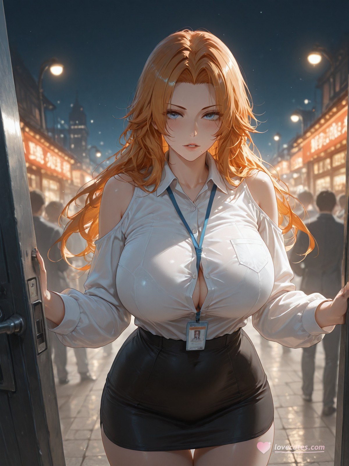 AI Generated Anime Girl - 死神 松本乱菊：蕾丝内衣紧身衣床拍湿身露穴 132P